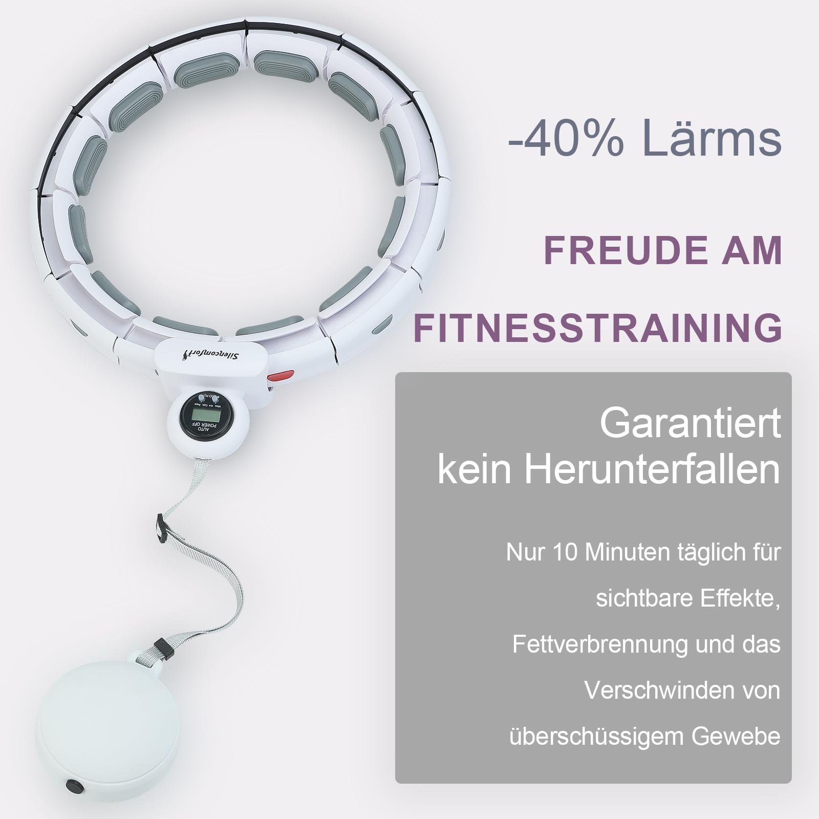 Hula Hoop Fitness Silencomfort , Calme Cerceau Houla Hop, Minceur Houla Hop Fitness Perte De Poids