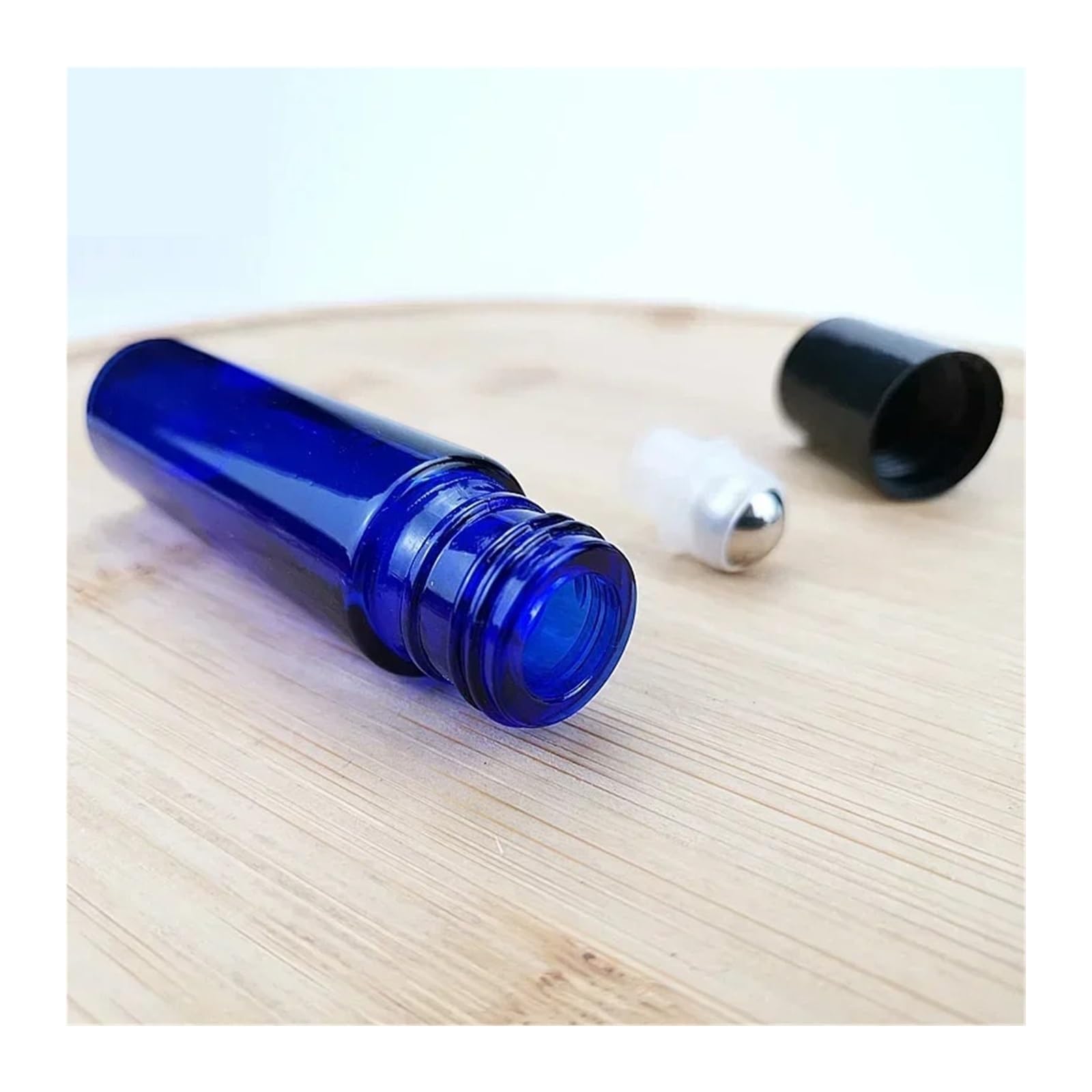 Roll On 10/20 pz 10 ml di Spessore Ambra Blu Vetro Roll On Bottiglia Rullo Cosmetico for Fiale di Olio Essenziale Con Sfera In Acciaio