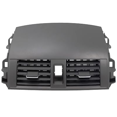Car Center Dash AC Air Vent Outlet Panel for Toyota Corolla 2008-2013 55663-02060 55670-02160, Black
