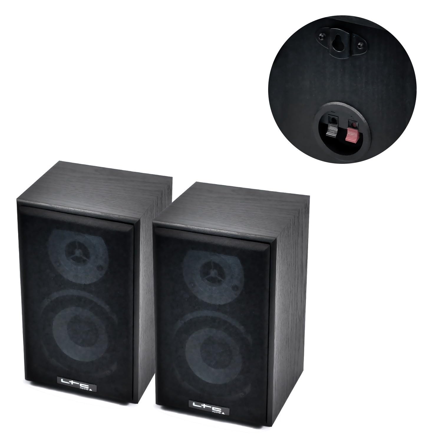 Ensemble Home-Cinéma 5 Enceintes LTC E1004 Noire 850W - Ampli ATM8000 Karaoke - USB/BT/Radio FM 4x75W -3 x20W - Câble