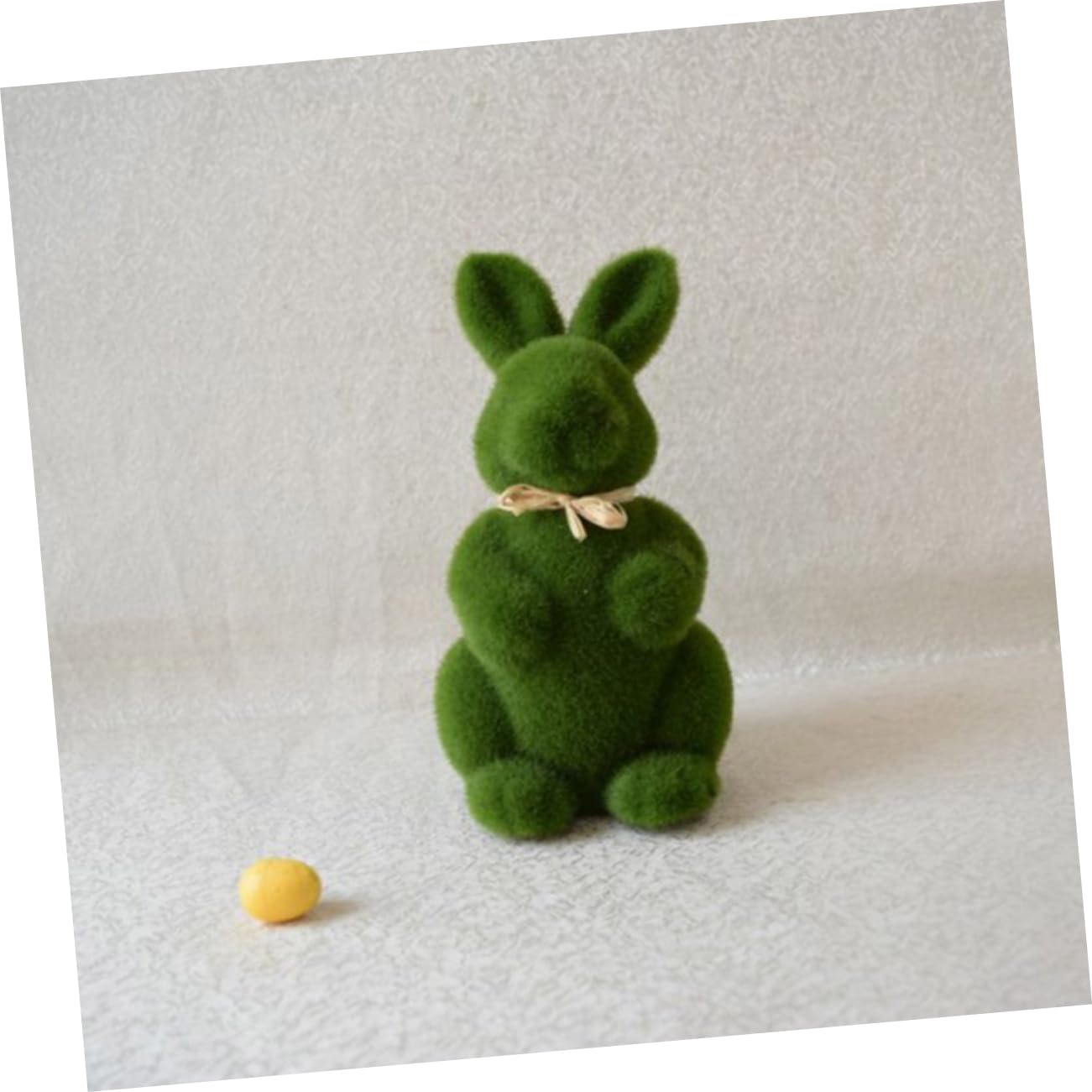 ABOOFAN 16 Pièces Lapin de Pâques Lapin en Mousse Artificielle Lapin d'herbe de Gazon Miniature de Lapin décor des modèles Ornement de fête Ornement de Lapin Poilu Statue Accessoires