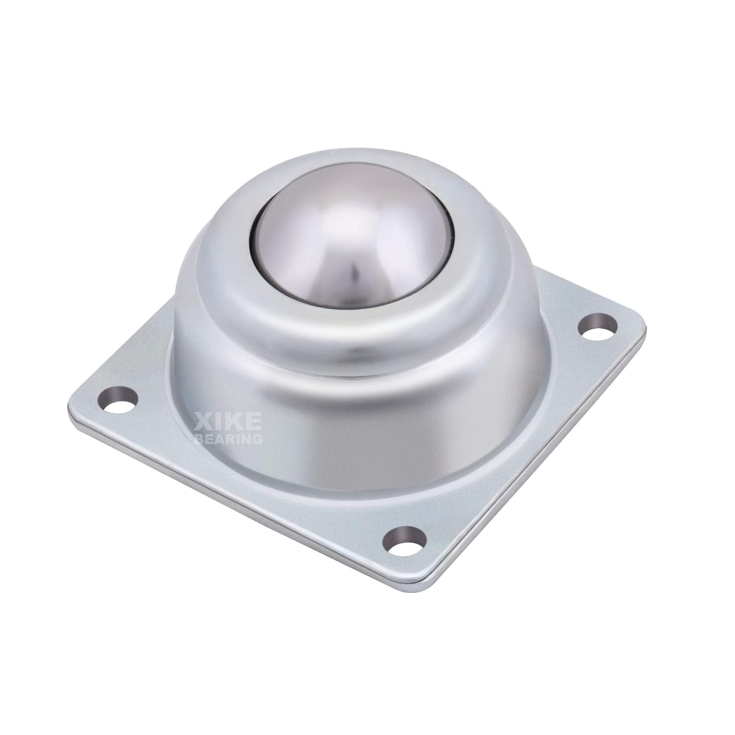 XiKe 6 Pack 1-1/2" Roller Ball Transfer Bearings, Hard Chrome Steel Ball Transfer Unit with Swivel Ball Caster Rollers, Used for Roller Stand, Conveyors,Transfer Equipment and Transmission System