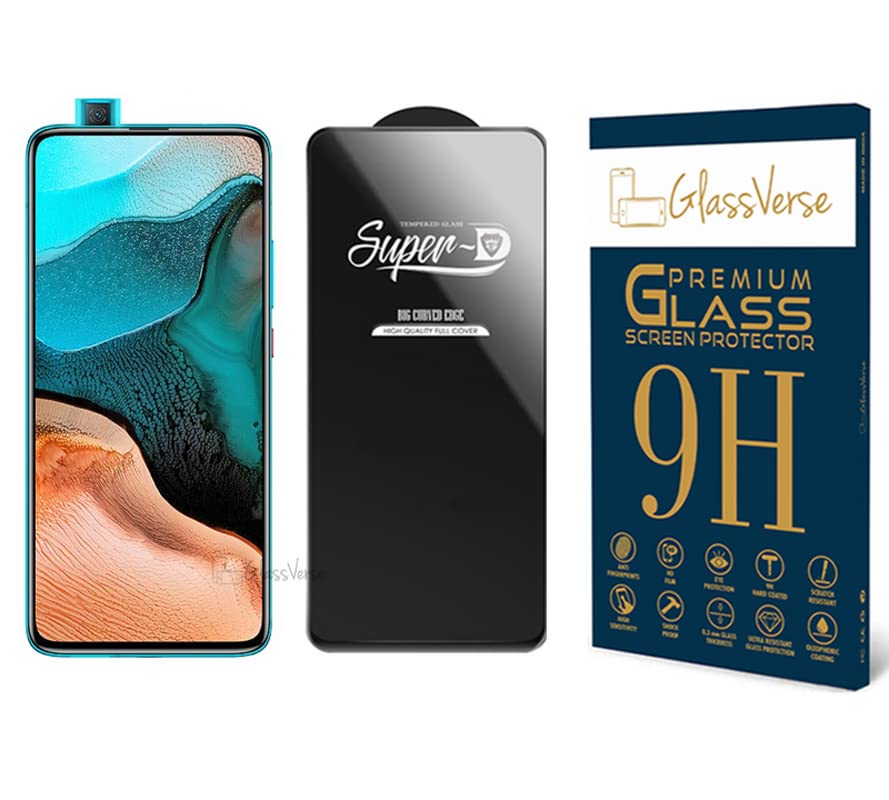 Image of GlassVerse 9H Gorilla Tempered Glass for Redmi K30 Pro | HD Clarity Screen Protector, Ultra Strong 9H Protection, Edge to Edge, Case Friendly, Hassle-less Installation Kit Included. (Pack of 1)