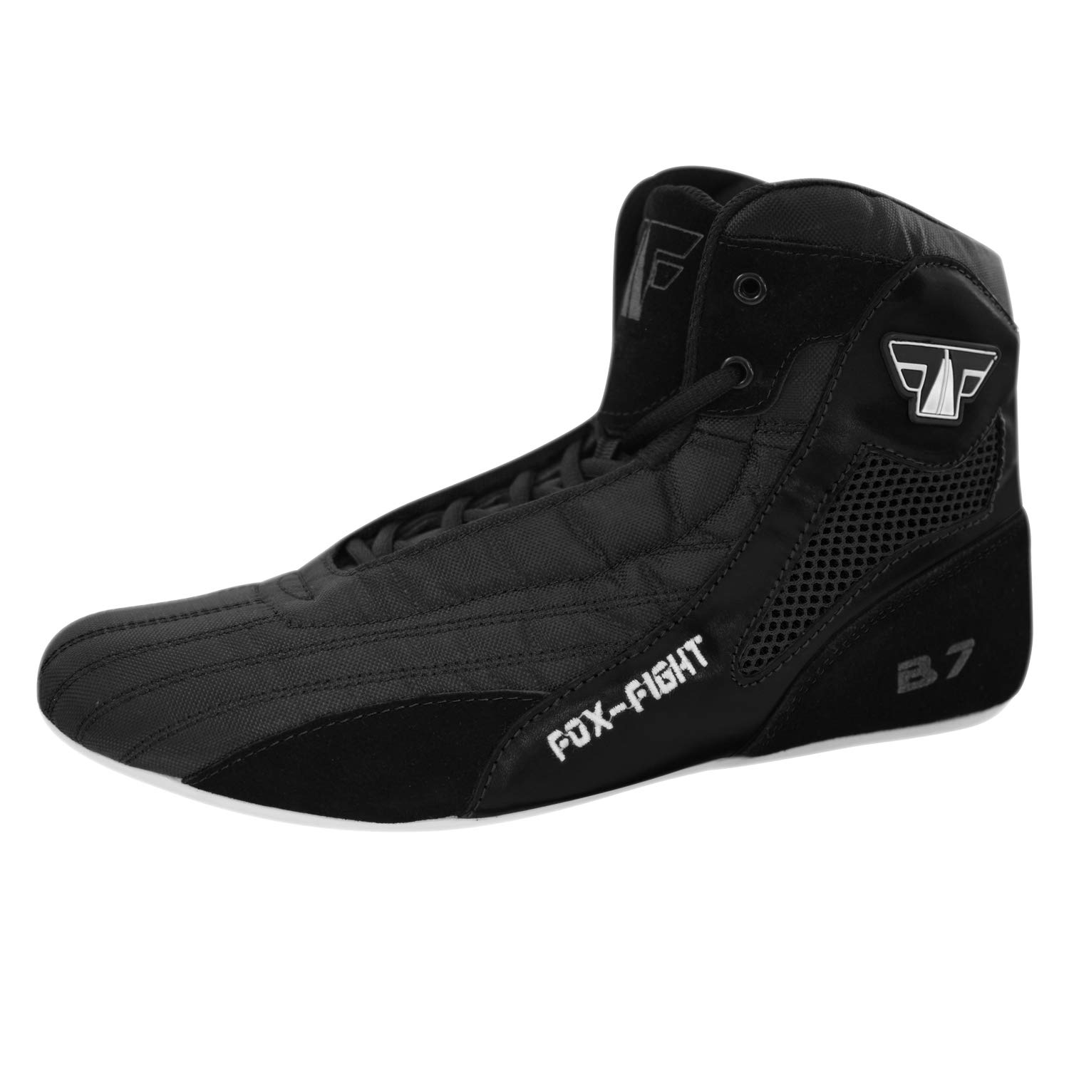 FOX-FIGHT Zapatillas de artes marciales | para hombre y mujer | transpirable y flexible | ante | zapatillas de lucha | zapatillas atléticas de fitness bodybuilding