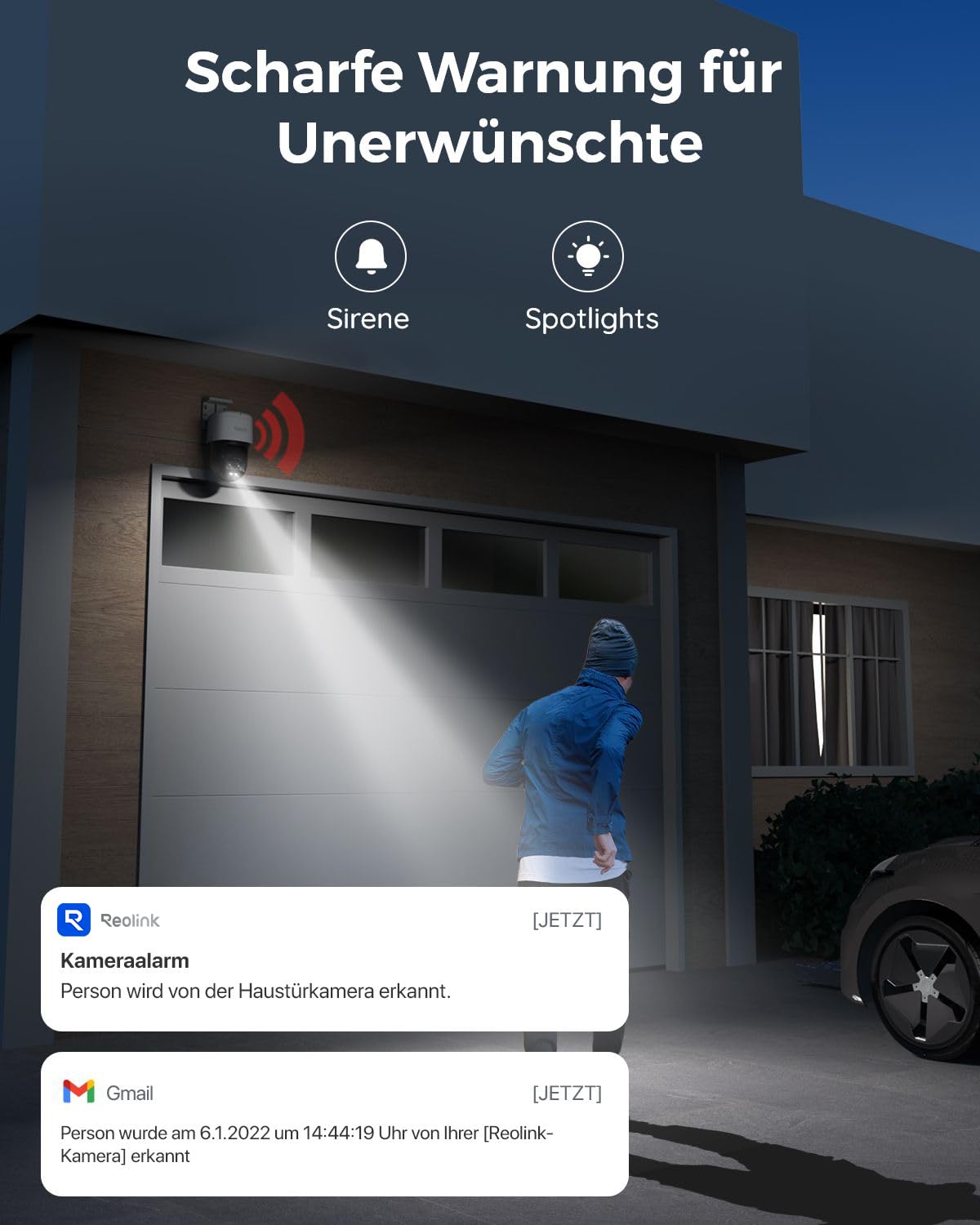 Reolink 4K 8MP PTZ PoE Überwachungskamera Außen mit Dual-Objektiv, 6X Hybridzoom, 355°/90° Schwenkbar, Auto-Tracking, Farbnachtsicht, Personen-/Fahrzeug-/Tiererkennung, 2-Wege-Audio, TrackMix PoE