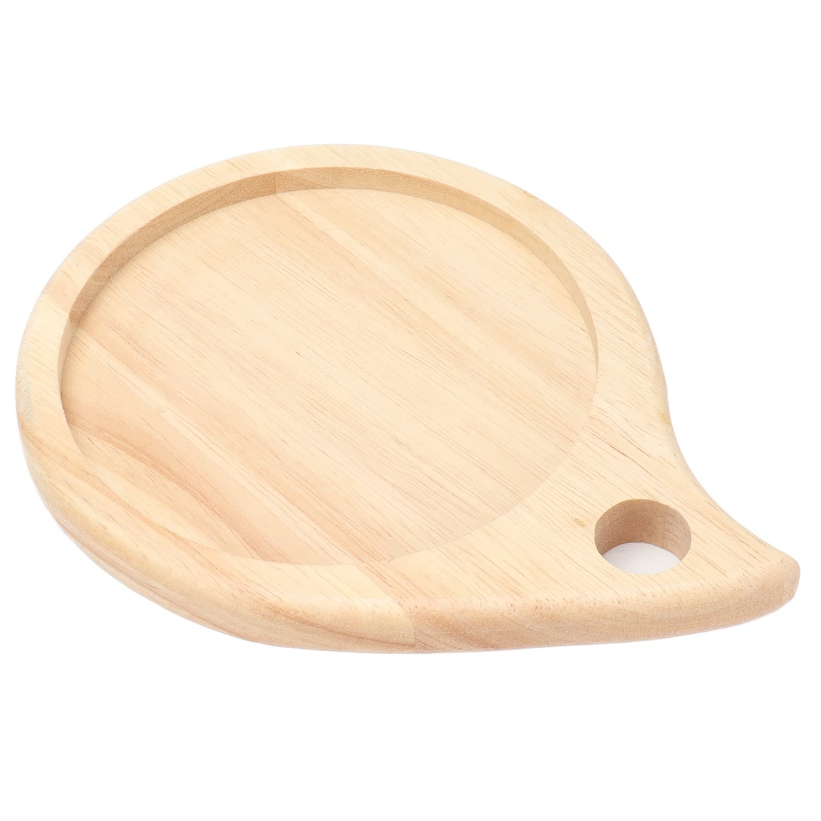 Wood Cutting Board Chopping Board Fruit Plate Small Cutting Board Dinner Plate Wooden Cutting Board Rubber Wood Outdoor Camping Round for Snack Dish Plate Outside Mini Cutting