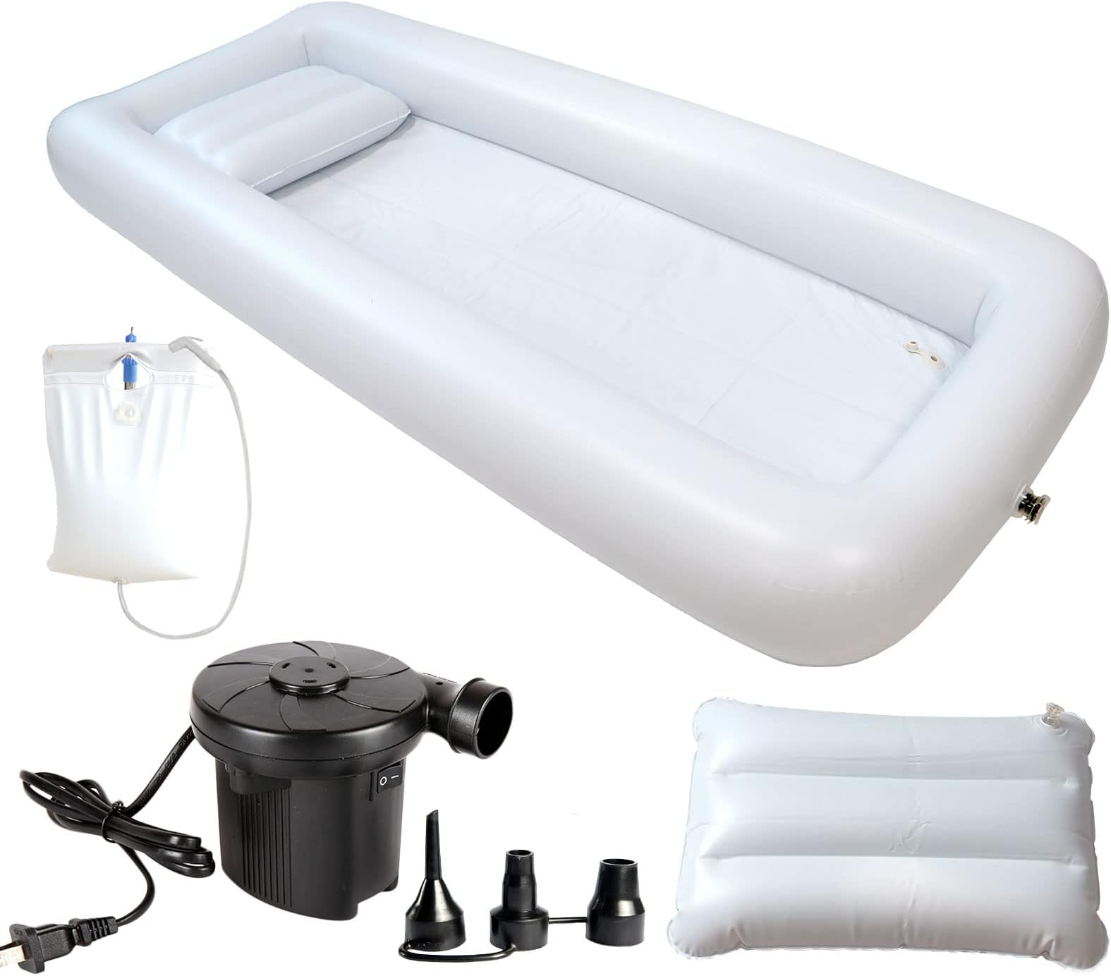 Amazon.com: Portable Medical Inflatable Bathtub for Shower Large Bath Basin Kit Adults Bed ...