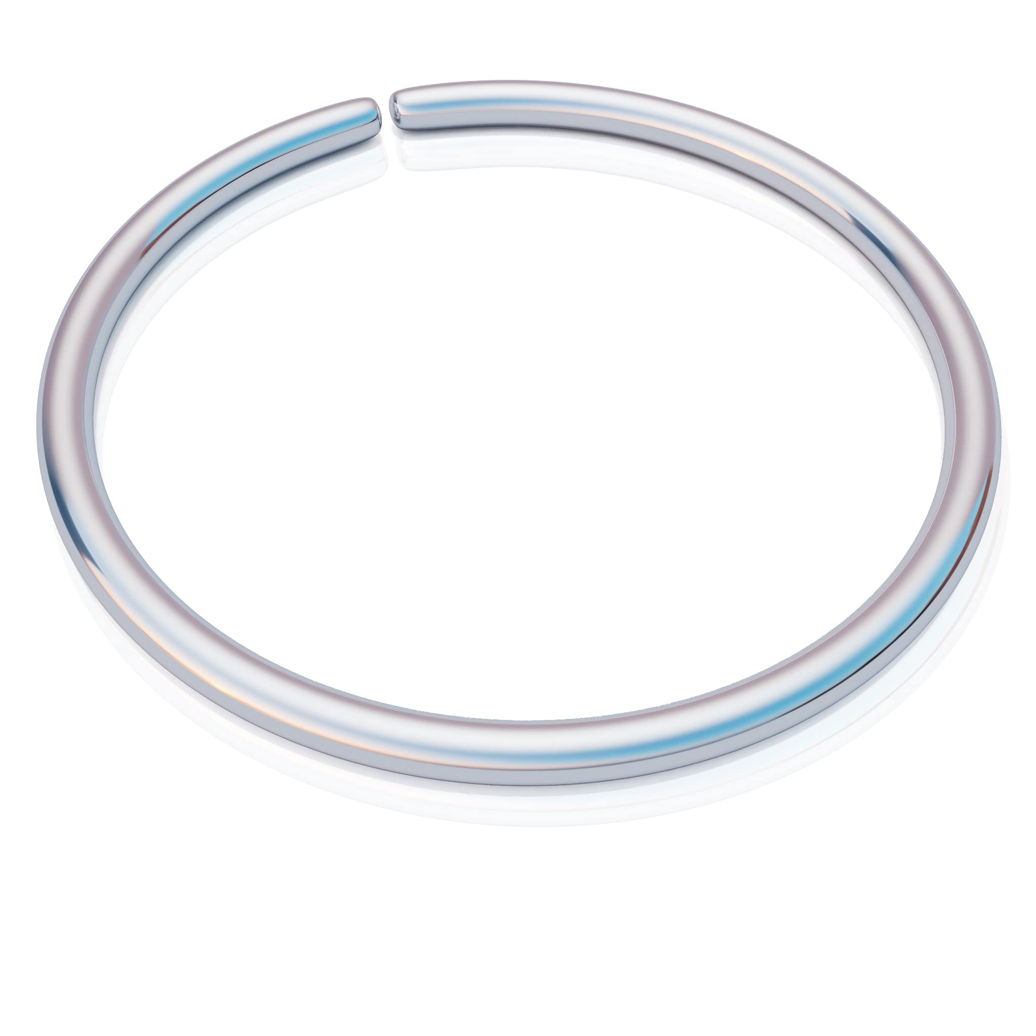 Belly Button Ring Silver 20G Body Navel Piercing 925 Sterling Hoop for Women and Teen Girls