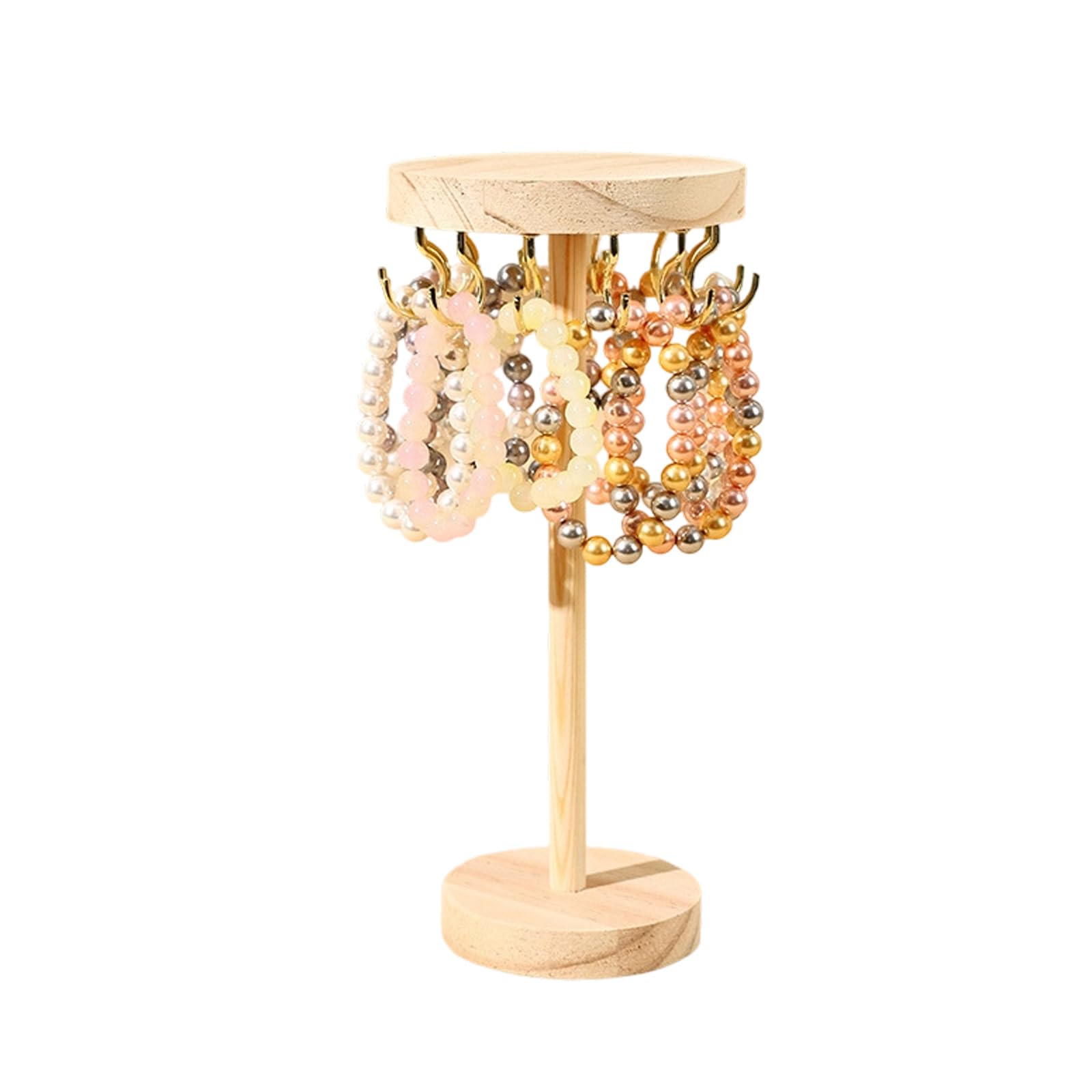 YUGSHNKFC Classical Wooden Necklace Rack with Sturdy Construction Jewelry Display Holder Ideal for Exhibitions and Boutiques Necklace Hanger
