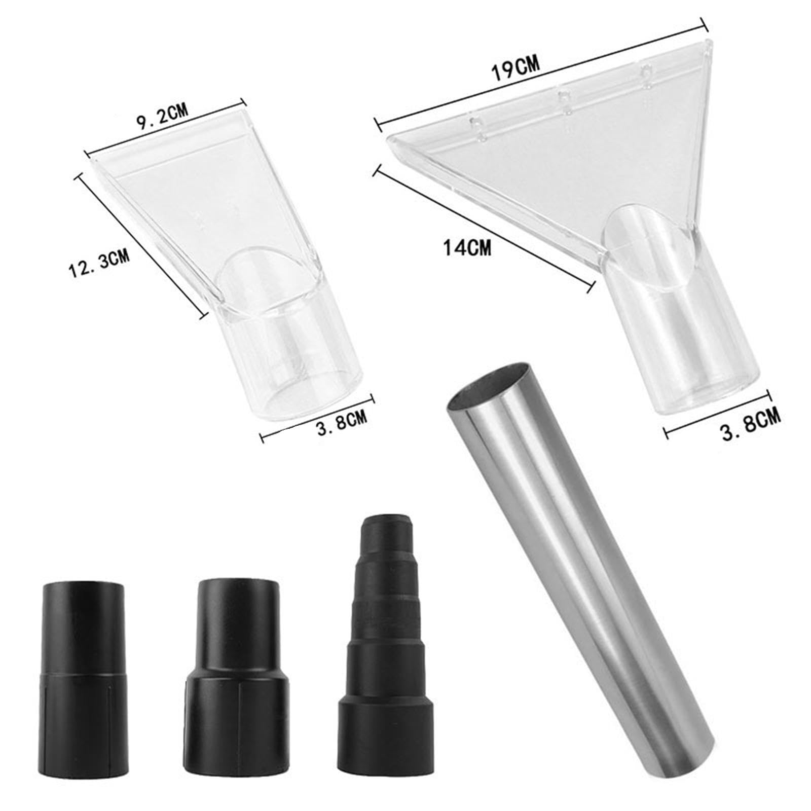 Cepillo para Aspiradora Universal Cabezal Extractora Accesorio Repuesto con Material PP Resistente y Plana Transparente Adecuado