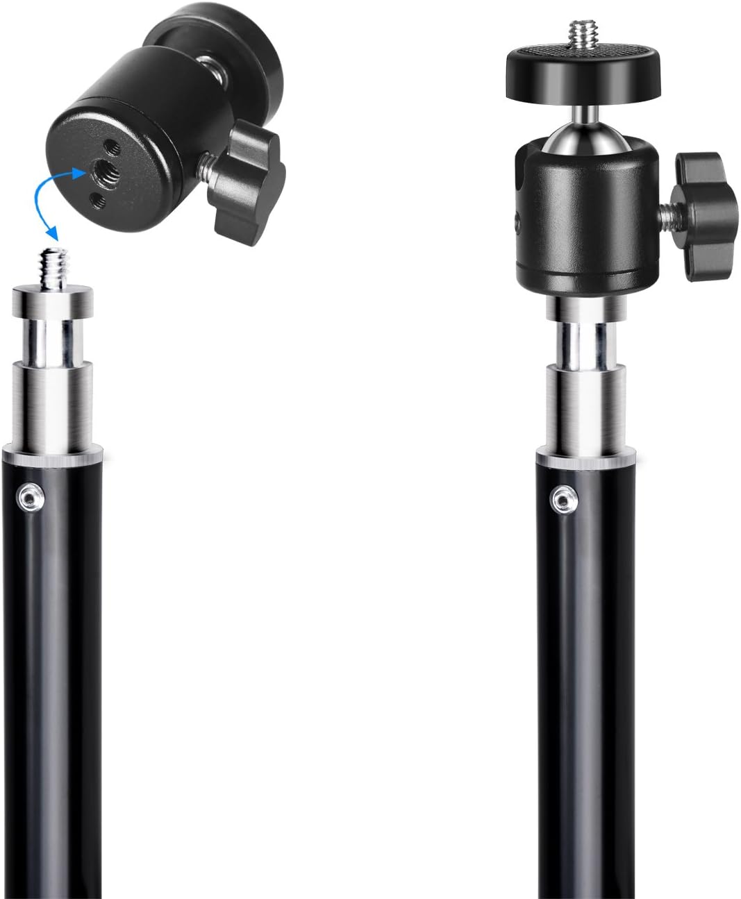 Flash Deals - 80% OFF Emart 6.2ft VR Gaming Stand with Adjustable Vive Mini Ball Head for Video, HTC Vive VR, Portrait, Product Photography, etc. (2 Pack) Big Sale Emart 6.2ft VR Gaming Stand with Adjustable Vive Mini Ball Head for Video, HTC Vive VR, Portrait, Product Photography, etc. (2 Pack)