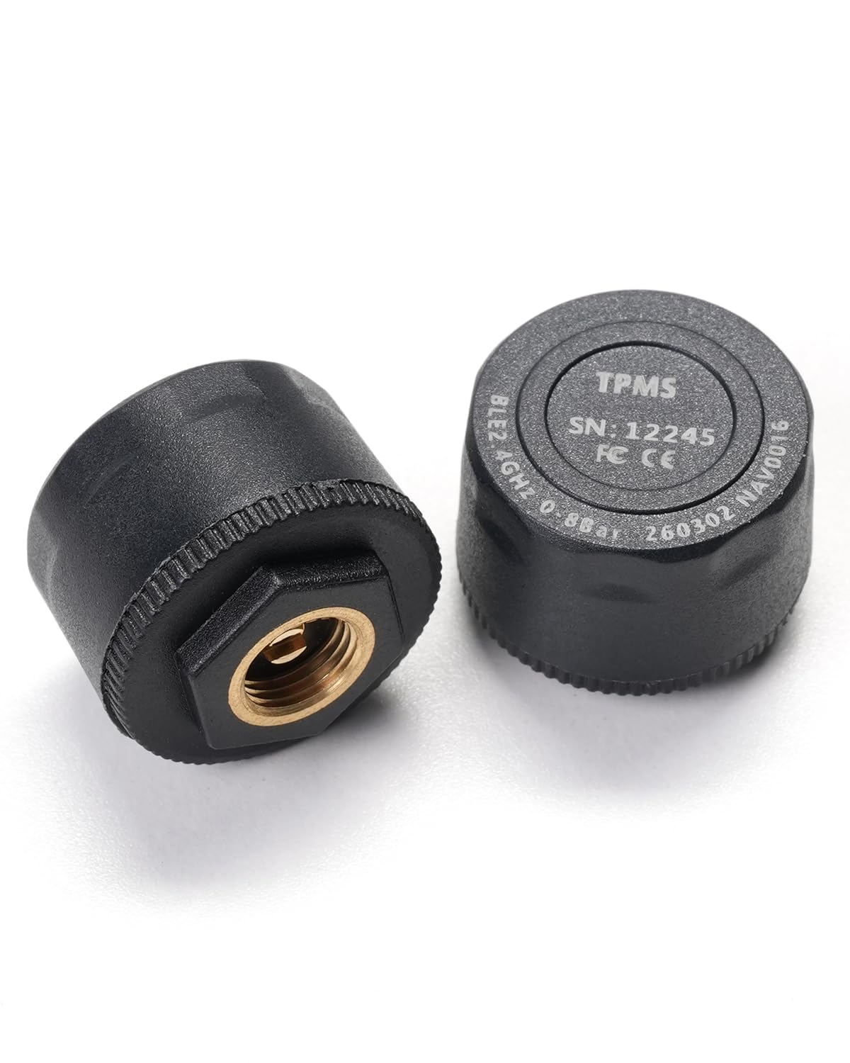 NAV0016 RiderNav TPMS Moto Sensori Pressione Pneumatici Esterni, Sistema di Monitoraggio Pressione e Temperatura in Tempo Reale per Display Intelligenti R7M / R7X, Antifurto