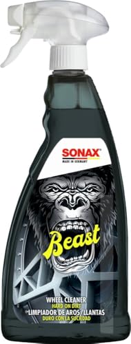 SONAX Beast Limpiador de Aros/Llantas (1 litro) - Potente Limpiador de Llantas para Suciedad Especialmente persistente | N.° 04333000-544