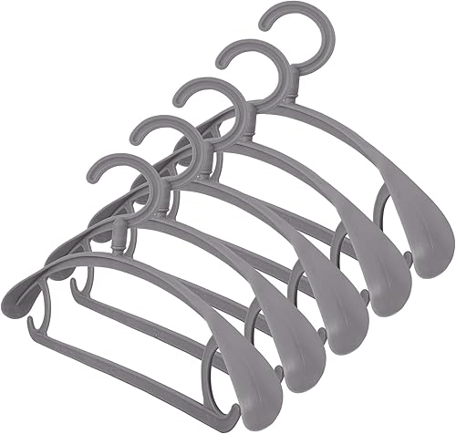 Perchas de plástico para ropa con hombros extra anchos que ahorran espacio, perchas para armario, resistentes con rotación de 360, perchas de