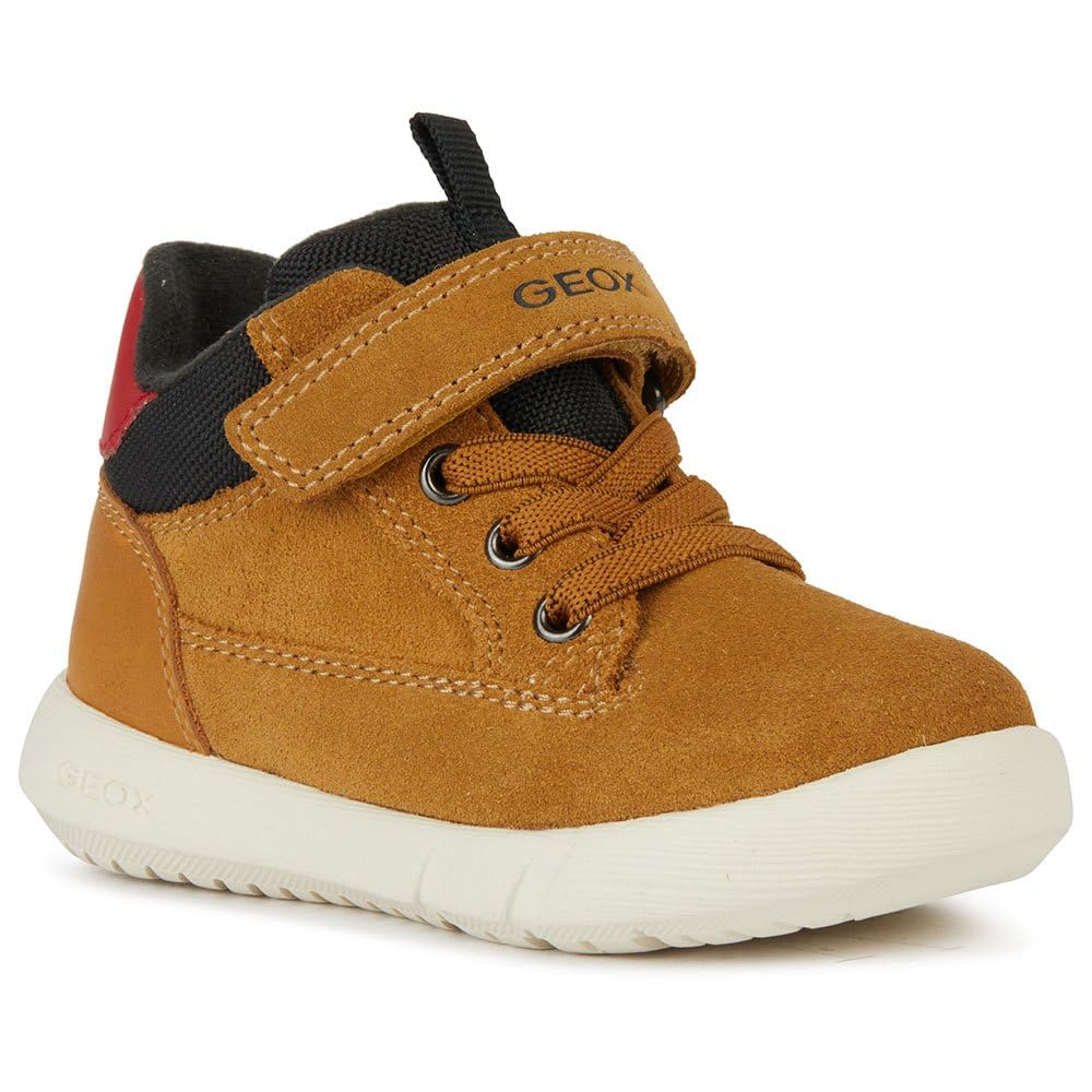 Geox B HYROO Boy, Barco Ankle para Bebé-​Niños, Curry/​Black, 27 EU