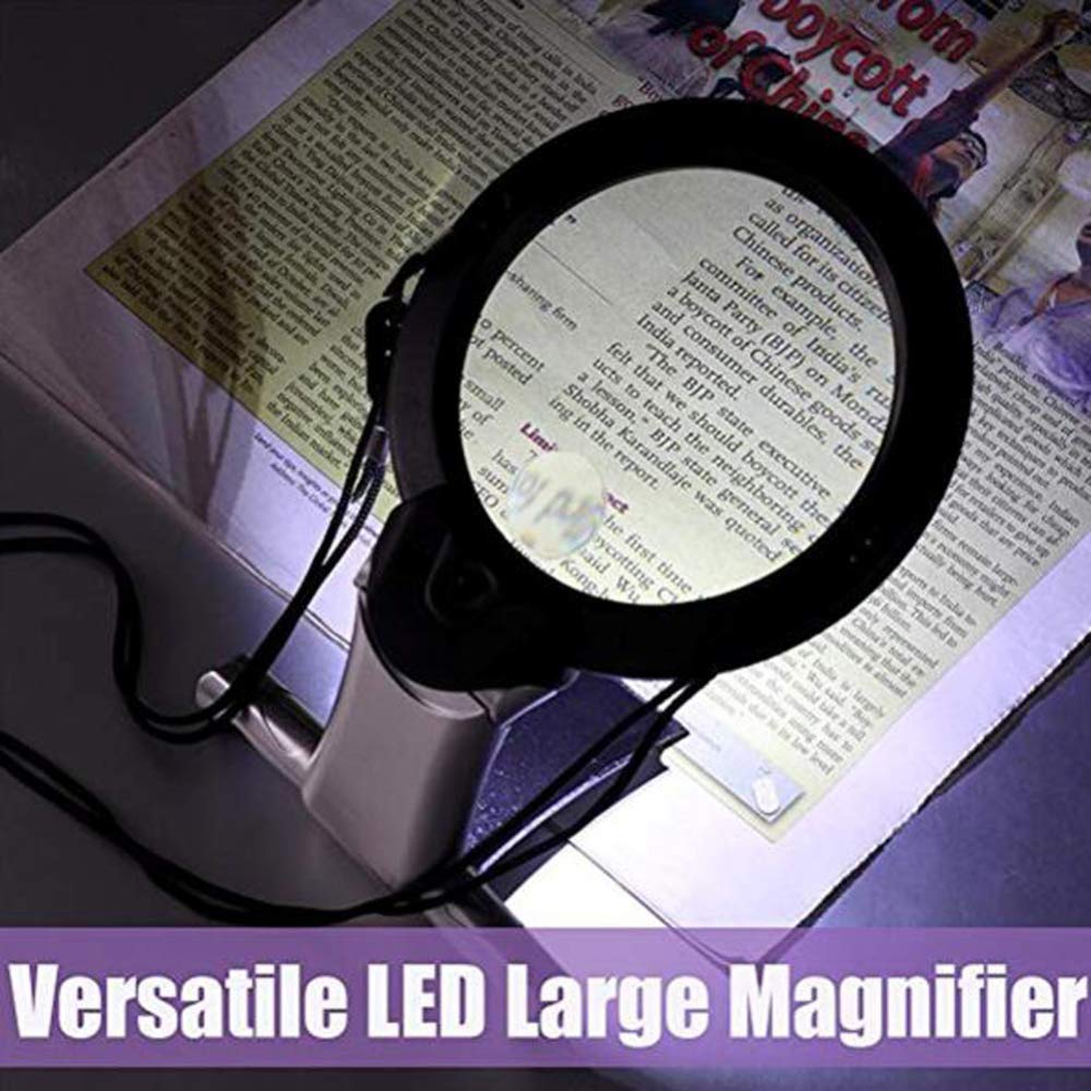 LED-Klemmleuchte mit 8-20-facher Vergrößerung, 105-mm-Linse, Freisprechfunktion, faltbar, für Schreibtisch, Tisch, Arbeitsflächen, Bastelarbeiten, Schmuckherstellung, Nähen und Wer