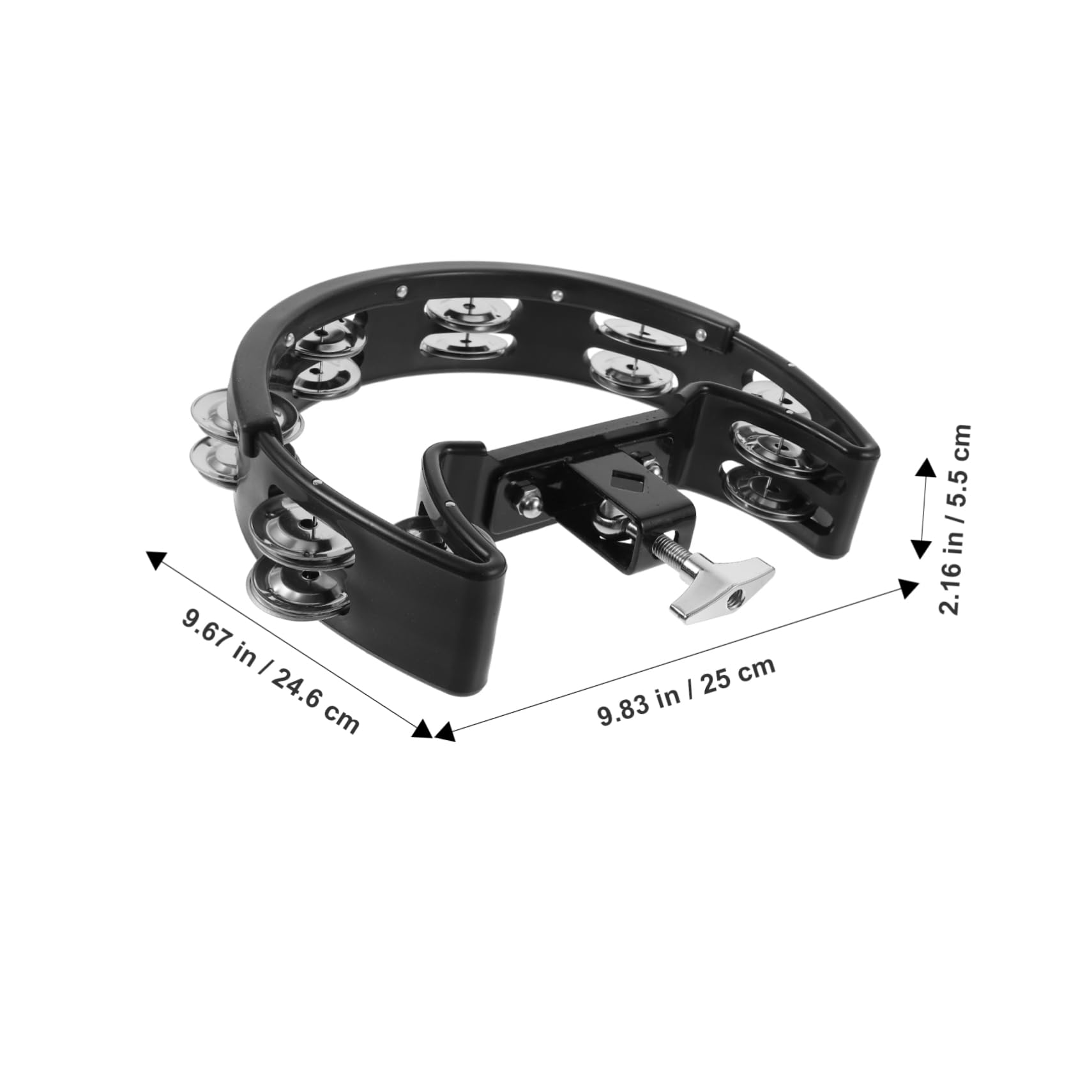 GALPADA Handheld Percussion Bell Drum Smooth Polished Steel Bell for Party School Teaching Multi Functional present Choice for Adults Space Saving Design