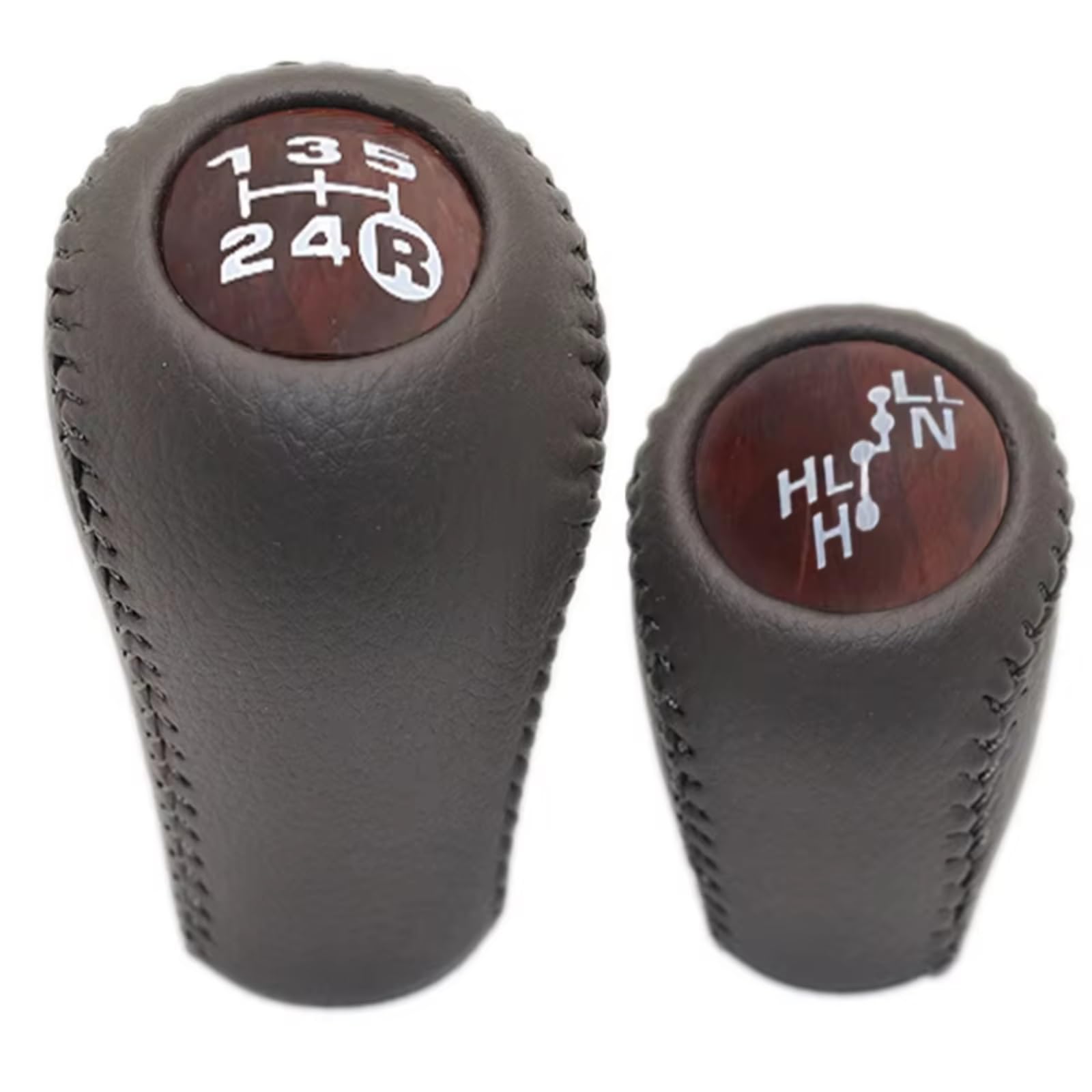 Car Gear Stick Knob for Toyota for HILUX for FORTUNER MK6 MK7 2011-2014 Car Shift Gear Knob Stick Lever Head(LLN Set Gray Wood)