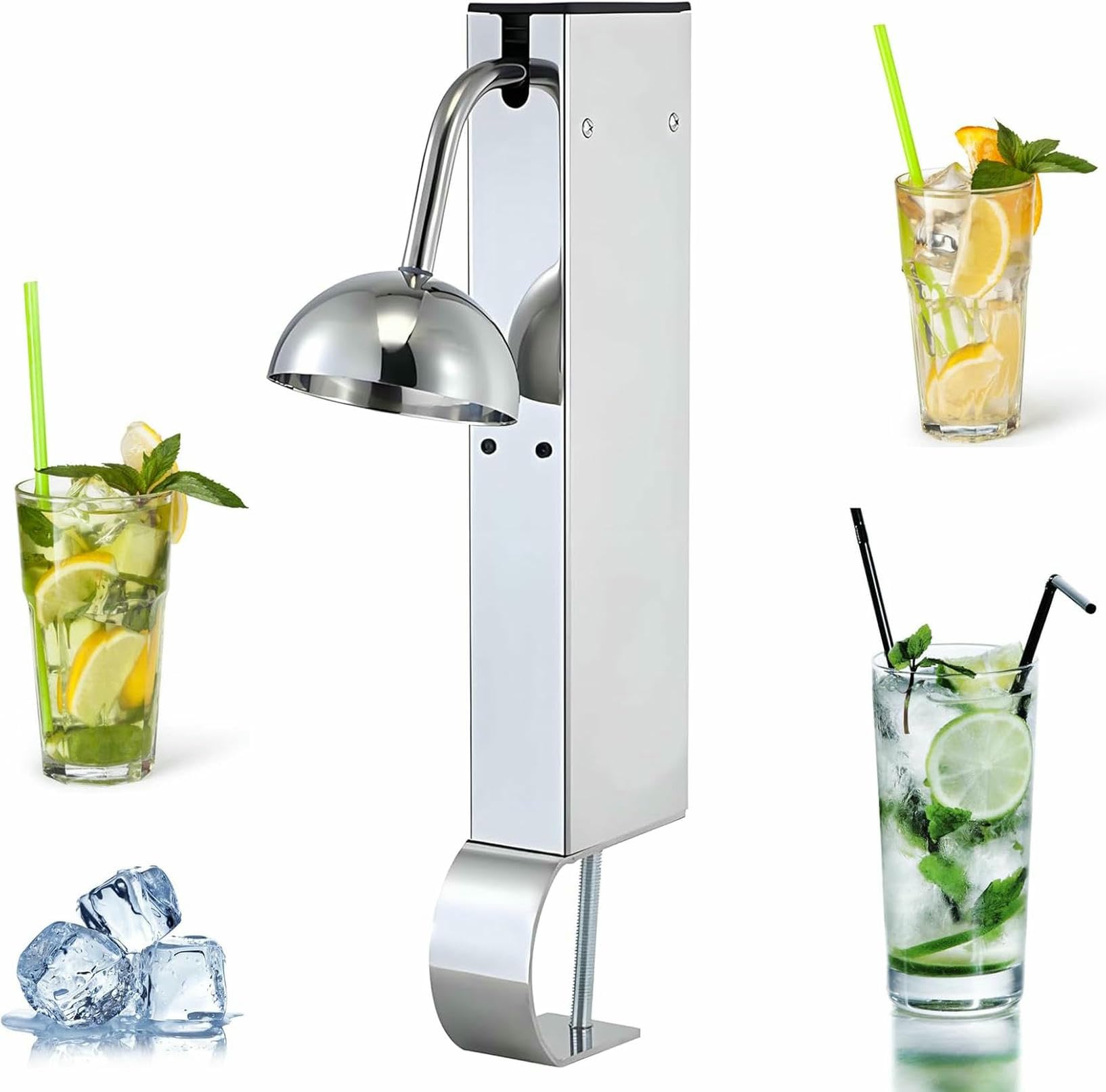 Enfriador de bebidas instantáneo con CO2 glass graster a -45 °C