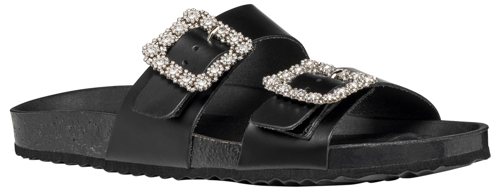 Geox D BRIONIA R A, Women’s Flat Sandal, Black,