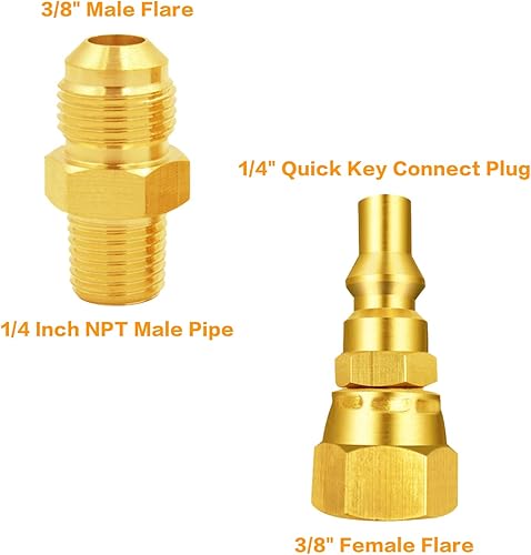 Miniatura 7 de Kit de conversión de adaptador de conexión rápida de propano 14 para Weber Q 100, 1000, 200, 2000, 1200, 2200, Weber Traveler parrilla de gas