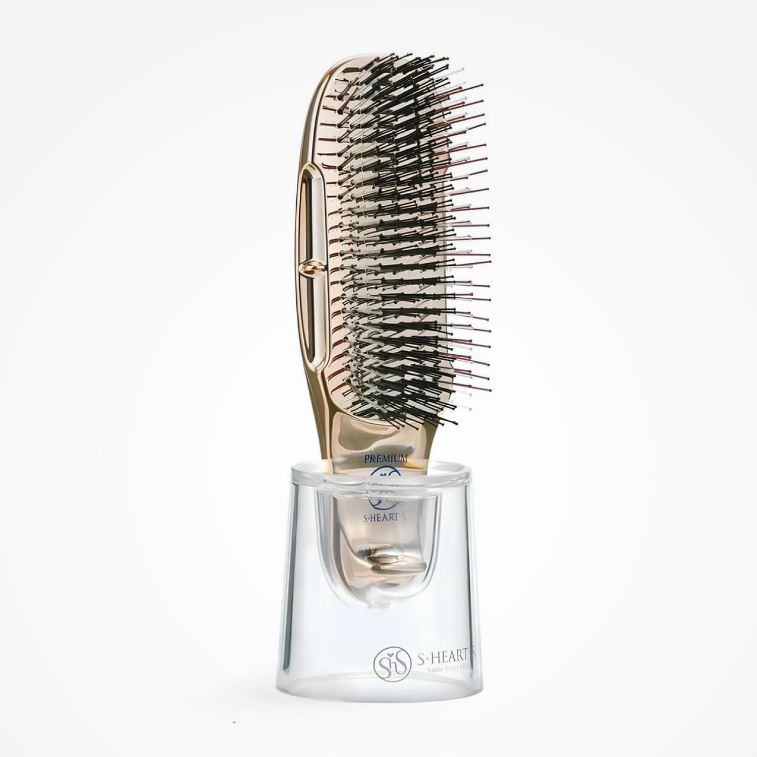 S-HEART-S Scalp Brush World Premium Short Gold Gift Box