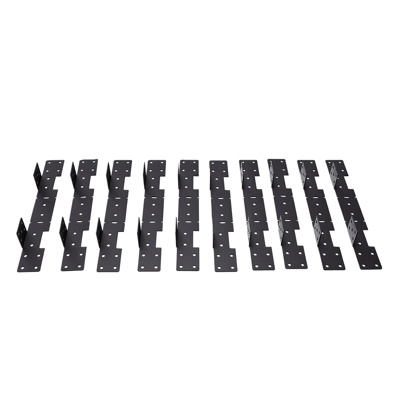 ASHATA 10 Piezas Soportes Ajustables para Largueros de Escalera, Soporte