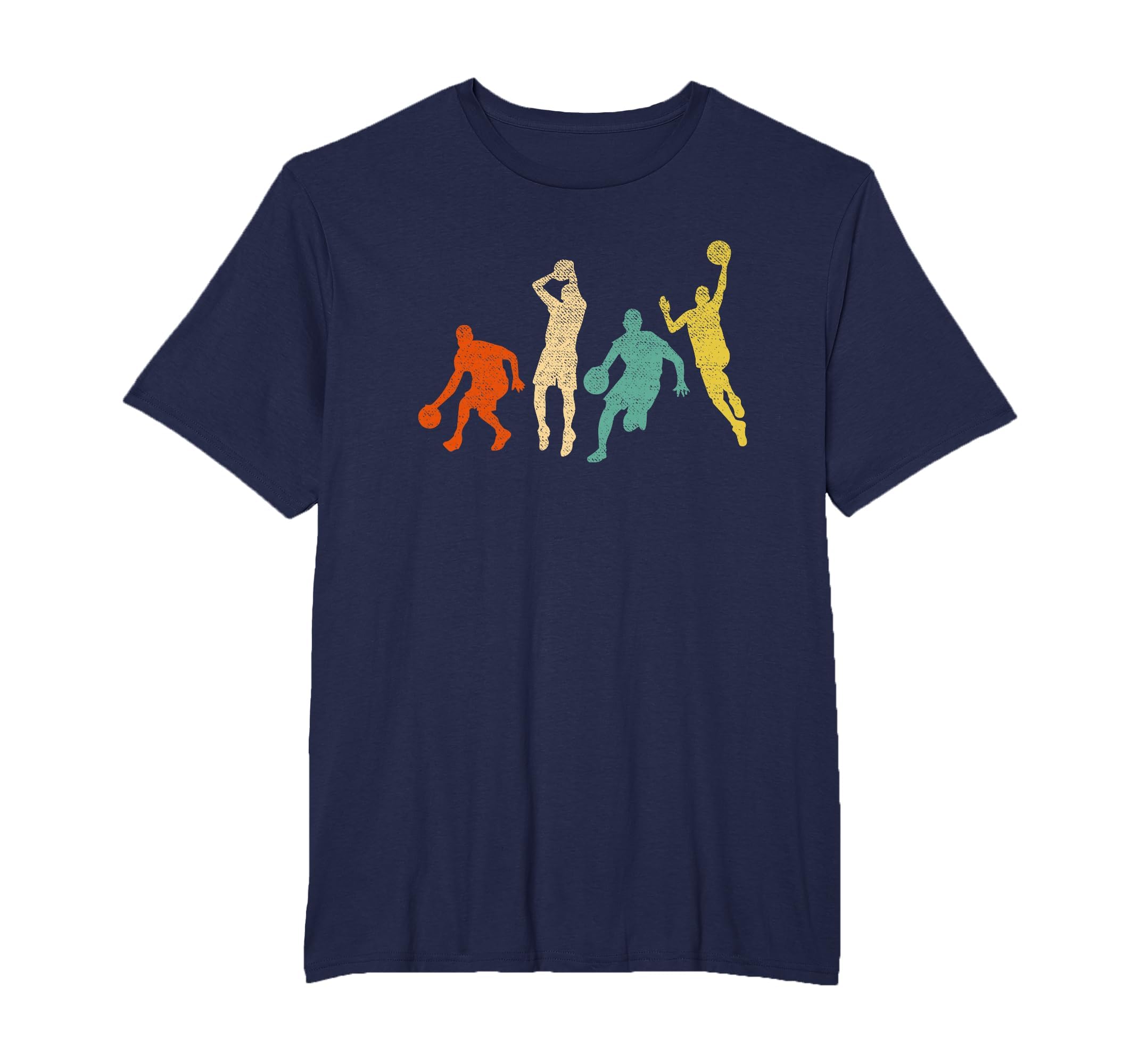 Vintage Basketball Ball Graphic Design Basketball Fan Player T-Shirt
