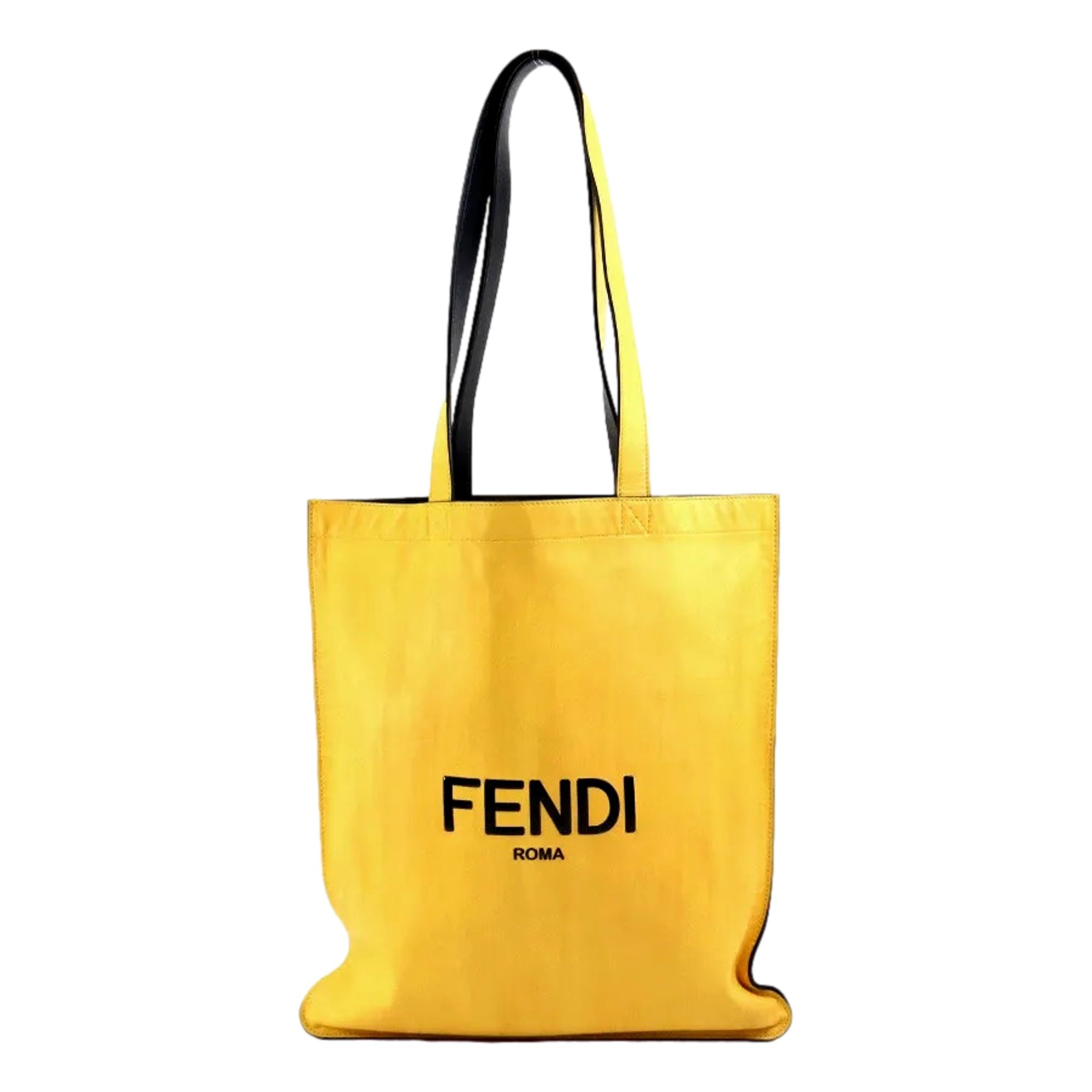 Pack Yellow Box Leather Large Shopping Tote Bag, Luxury Designer Handbag for Women,7VA538, Made in Italy