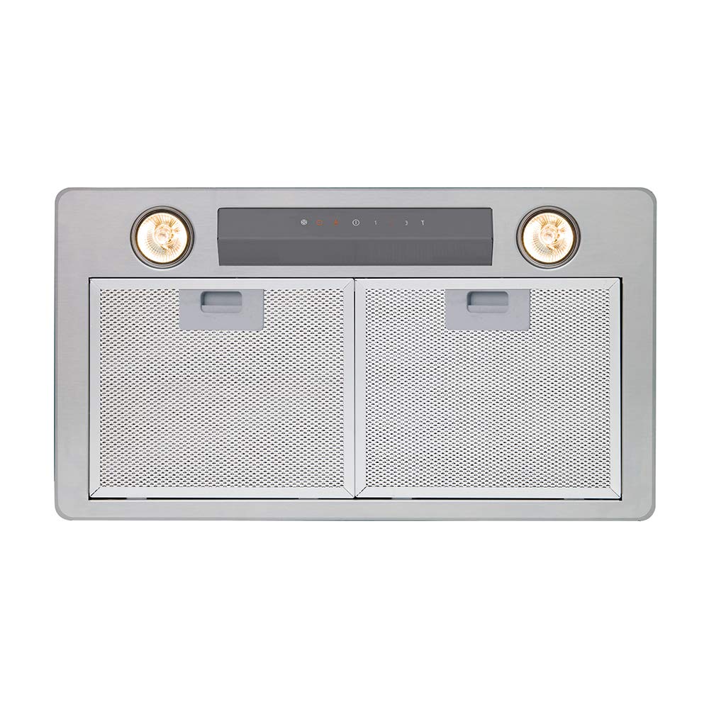 Cata Modelo GL 45 X | 4 velocidades de extracción, 3 + 1 turbo | Campana Extractora Cocina 820m3/h-340m/h | [Clase de eficiencia energética A], Acabado en Acero Inoxidable, INOX