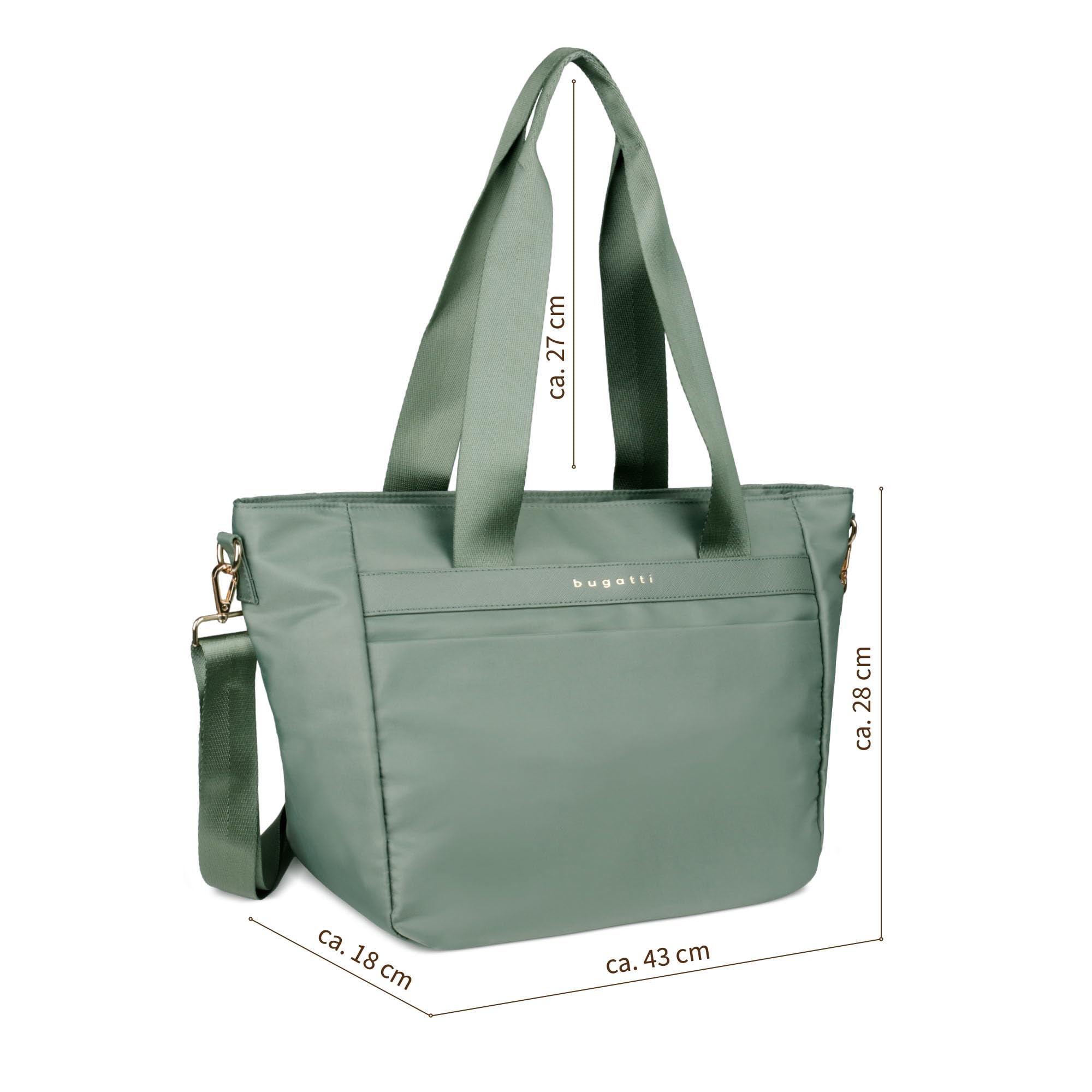 bugatti Mare 2.0 – Borsa shopper da donna, leggera e capiente con tanti scomparti