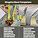 23pcs Slingshot Replacement Band Sets Flat Elastic Latex Material, 0.4-0.85mm Thickness for Outdoor Catapult Shooting Professional Hunting (0.45mm, Length 240mm)