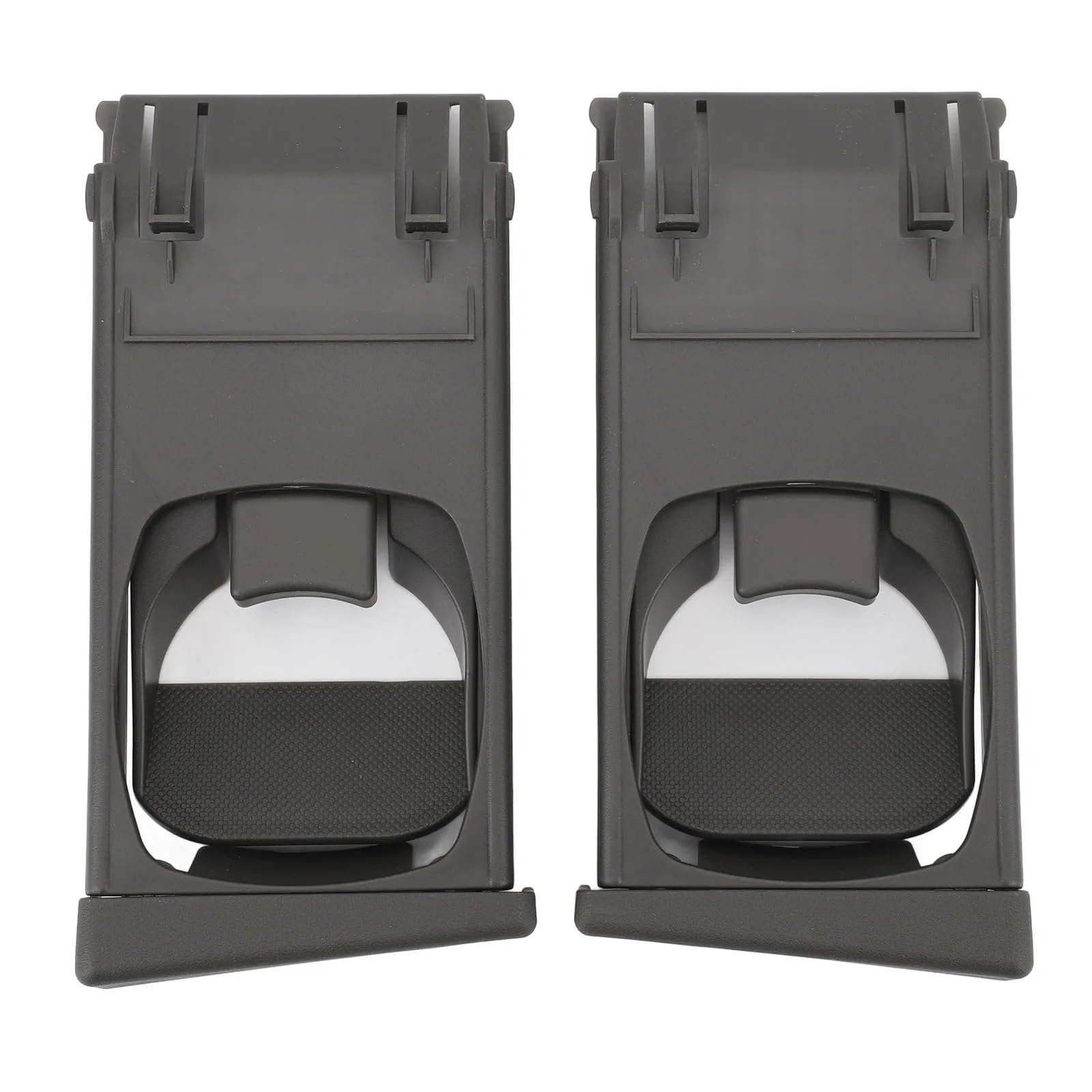 Porte-gobelet de console centrale look polyvalent gris Vigo