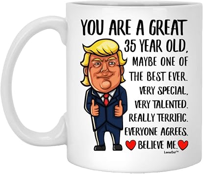 35th Birthday Gifts For Women Men Turning 35 Years Old Funny Coffee Mugs With Quotes White Cups Ceramic 11 oz