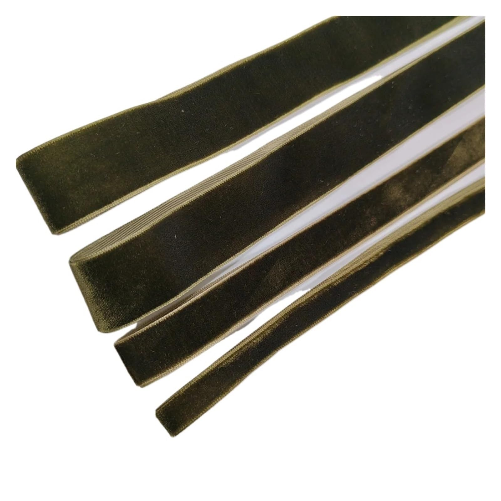 Cintas de raso, Cinta de terciopelo una sola cara Verde musgo 6-25 mm 5-300 yardas(25mm x 20 yards)