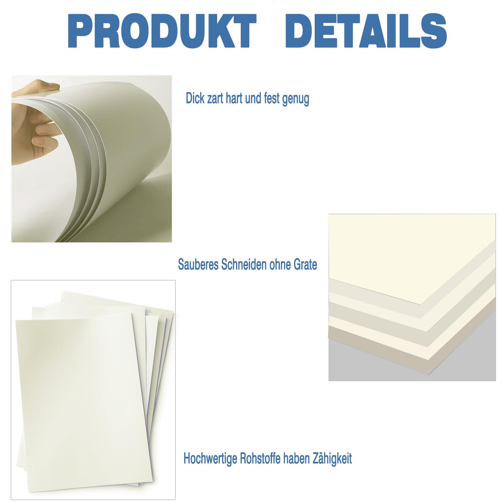 Jyvex 60 arkuszy papieru kredowego A4, 250g/m² kredowy karton papieru kremowy A4, karton fotograficzny, papier do wycinania, papier do majsterkowania do malowania, wykonywania kartek, zaproszeń