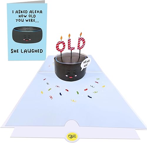 Miniatura 6 de CENTRAL 23 Tarjeta desplegable de Alexa  Tarjetas de cumpleaños desplegables para hombres y mujeres  Tarjetas de felicitación 3D para mamá, papá,