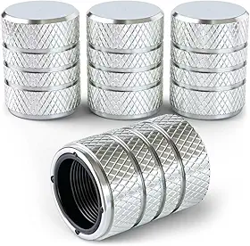 Tampas de haste de válvula de pneu de alumínio - antiferrugem, alumínio anodizado premium, resistente à corrosão, fácil instalação, ajuste universal para carro, caminhão, bicicleta, SUV