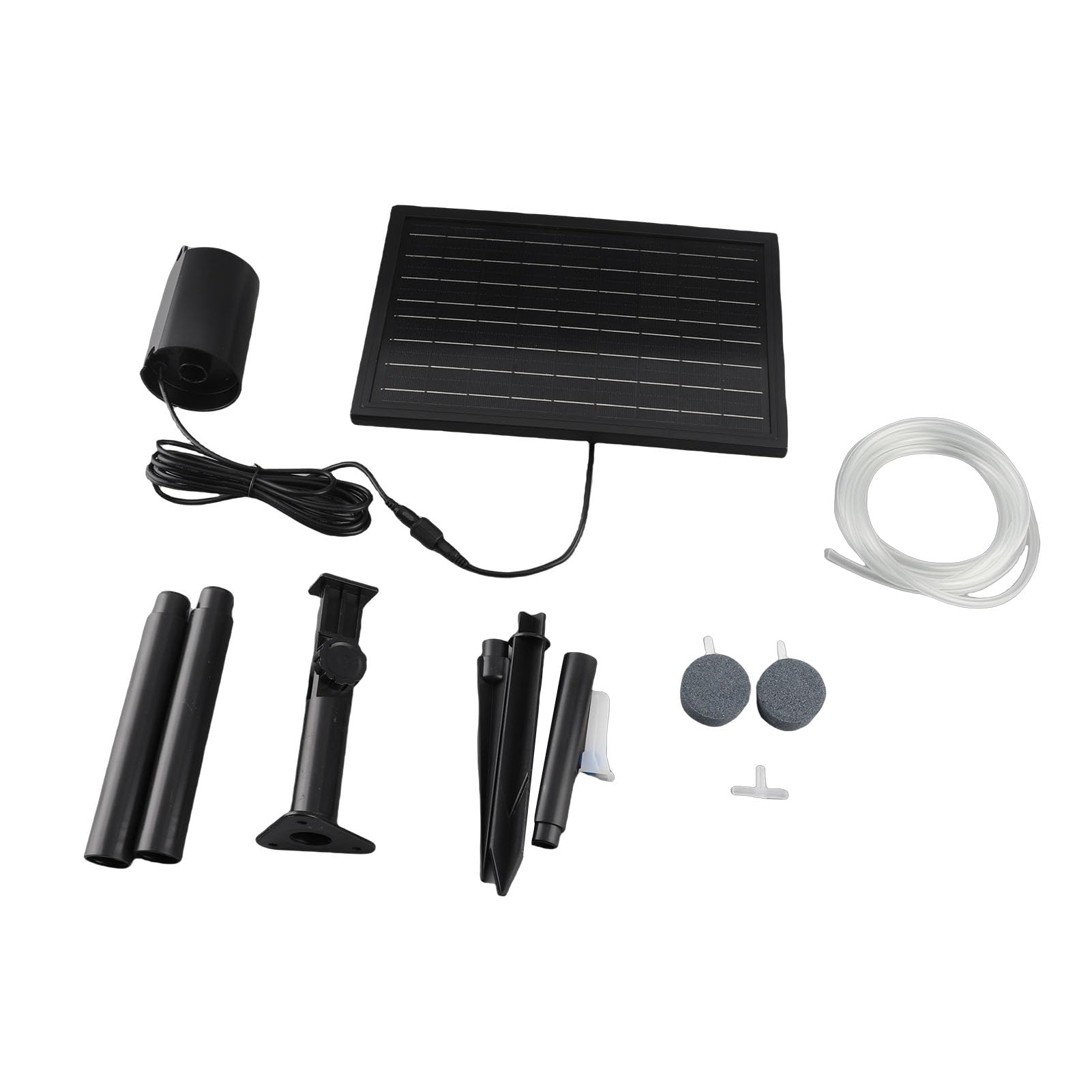 Zunate Aireador Solar para Estanque 8W 10V |Bomba de Aire de Oxígeno con Batería de 2400mAh IP64 Resistente Al Agua para Pecera