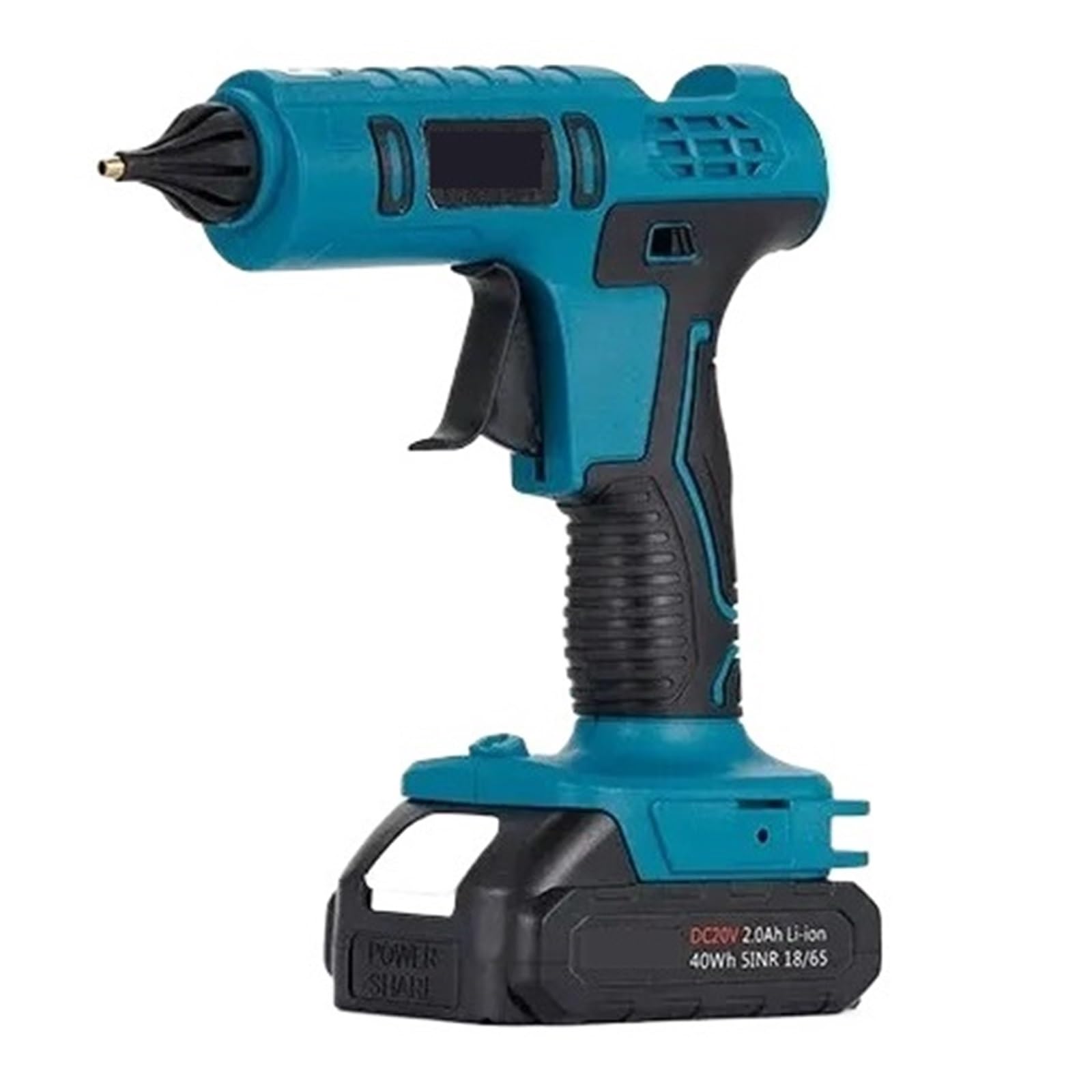 Pistola de silicona Pistola De Pegamento De Fusión En Caliente Eléctrica Inalámbrica De 600W For Batería De 18V, Barra De Pegamento De 11mm, Pistola De Aire Caliente De Soldadura Por Fusión En Calient