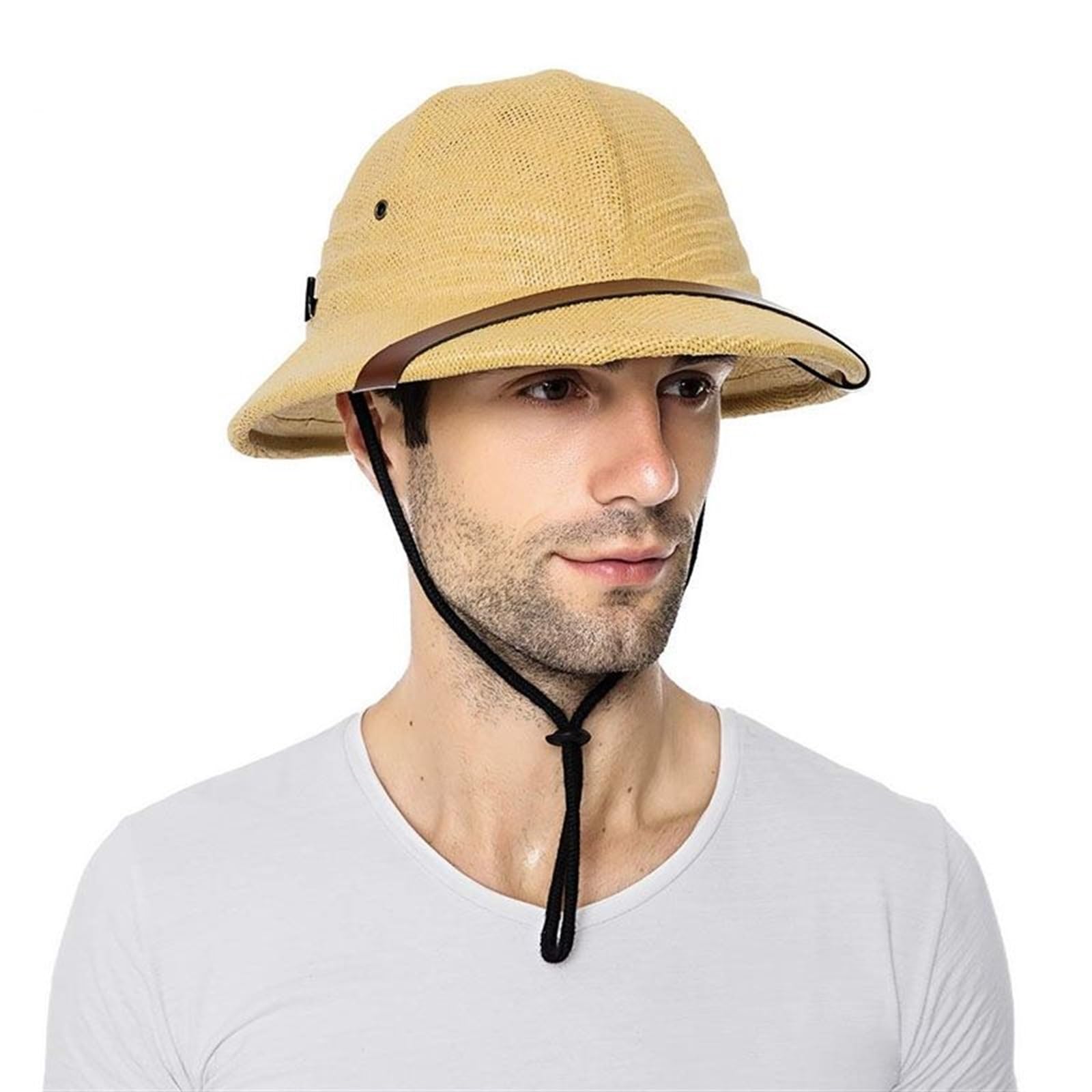 Estate Escursione Equestre Cappello da Corsa di Cavalli Cappello Vietnam Casco Protezione solare Outdoor Ombra Cappello di paglia