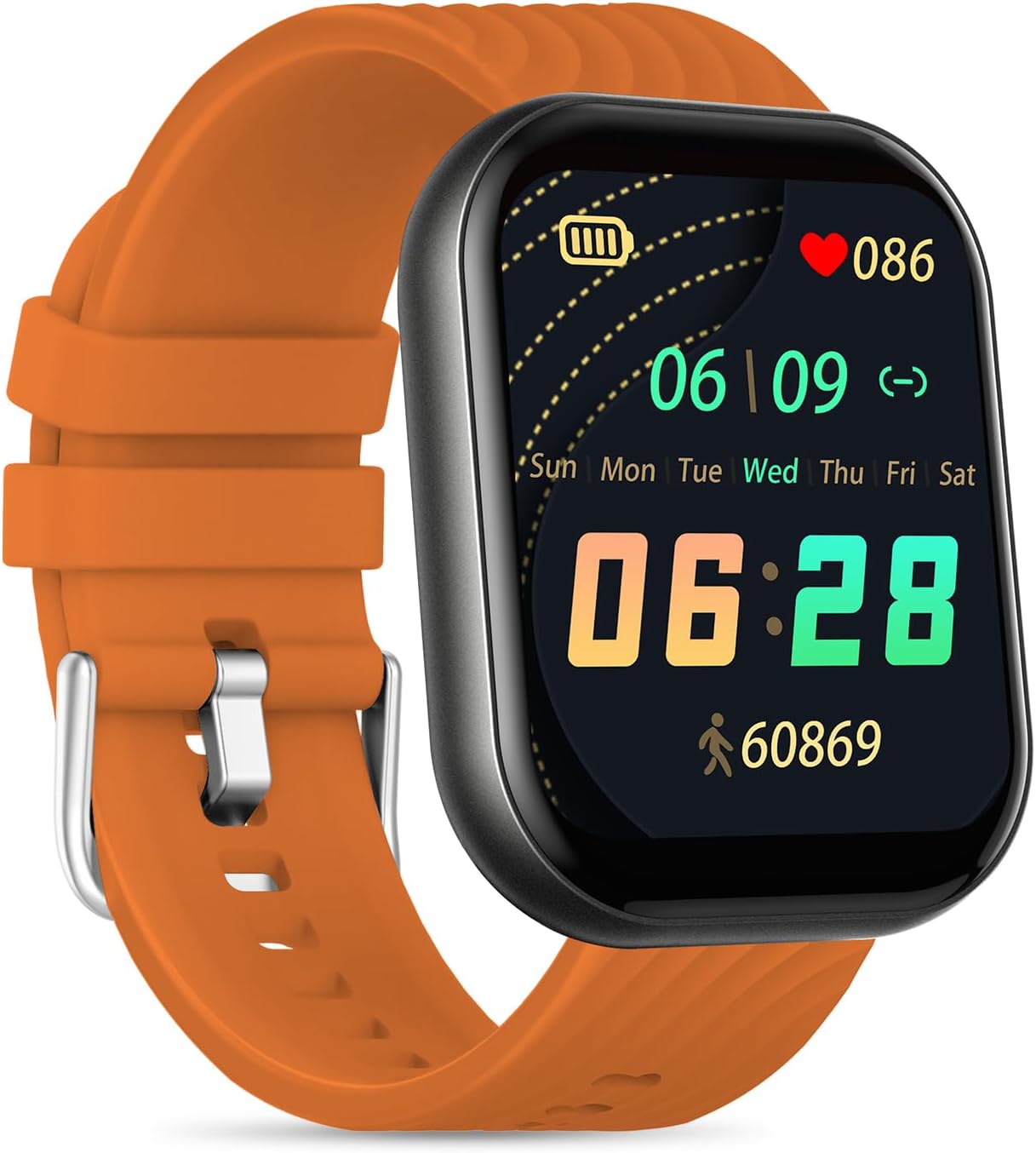 BENIO Health & Fitness Tracker, 2.02″ Smart Watch 24/7 Heart Rate SpO2 Sleep Tracker, Multi-Sport Mode Activity Trackers, 21-Day Battery, Waterproof Step Calorie Counter Pedometer for Android iOS