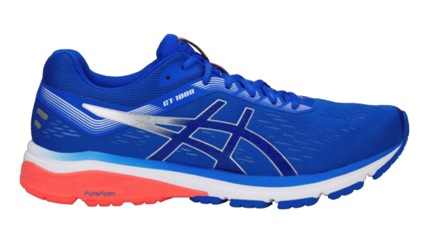 blue running trainers