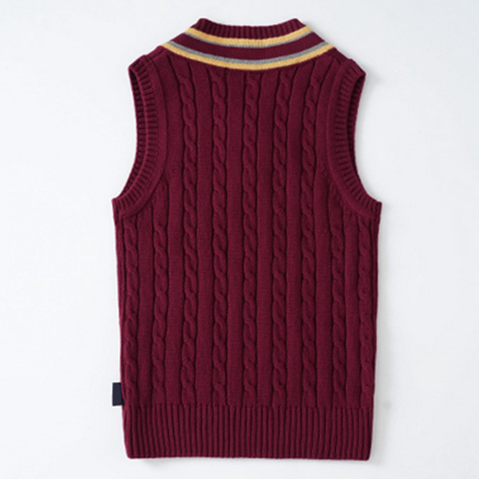 WWricotta Maglioni per Ragazzi, Gilet in Maglia per Bambini, Stile accademico Britannico, Abbigliamento Casual per la Scuola, Pullover Invernale Caldo per Bambini