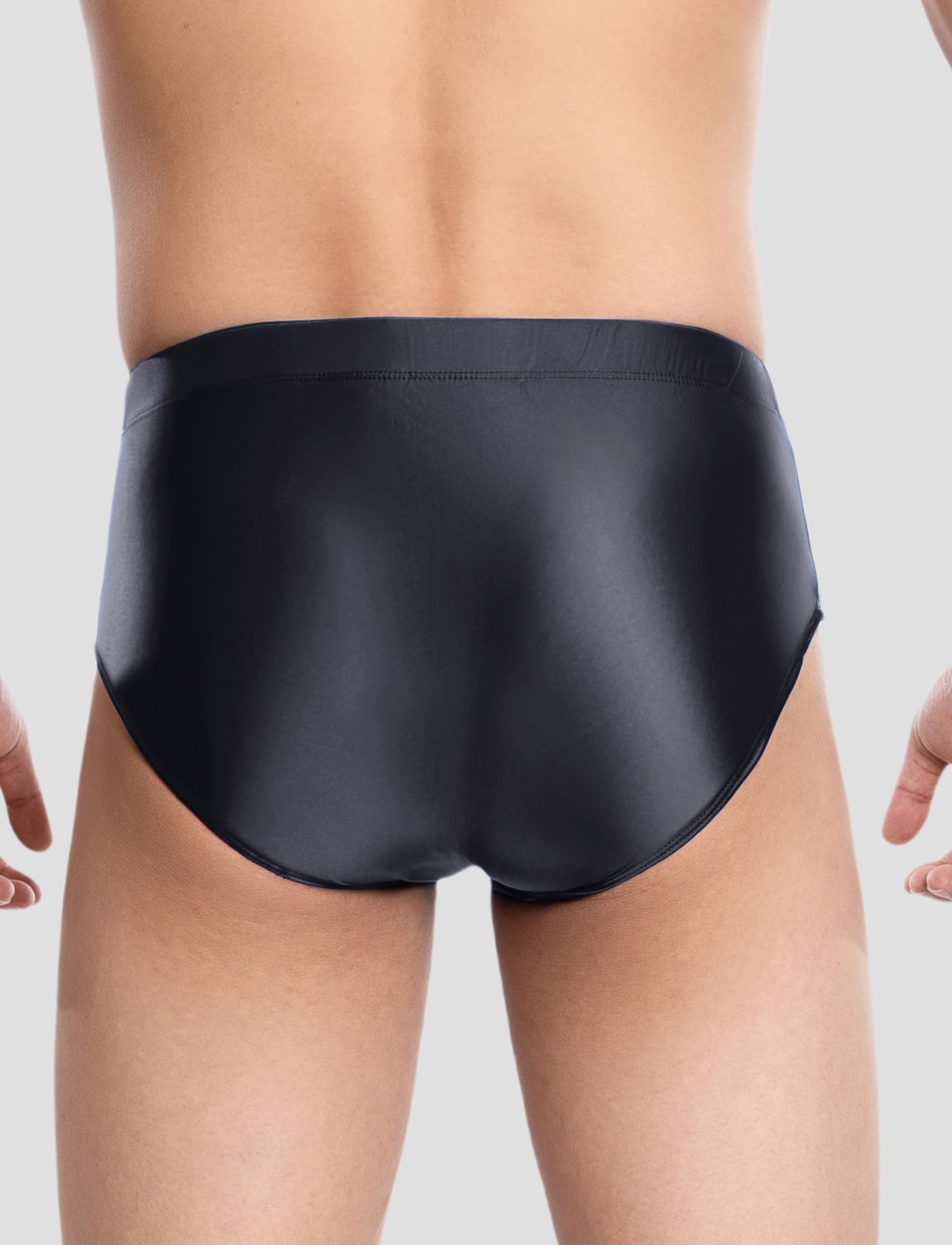 AIEOE Męskie majtki z kamelowymi palcami, ukryte litery, błyszczące, panty, transpłciowe majtki, EU S-XL (Azja M-XXL)