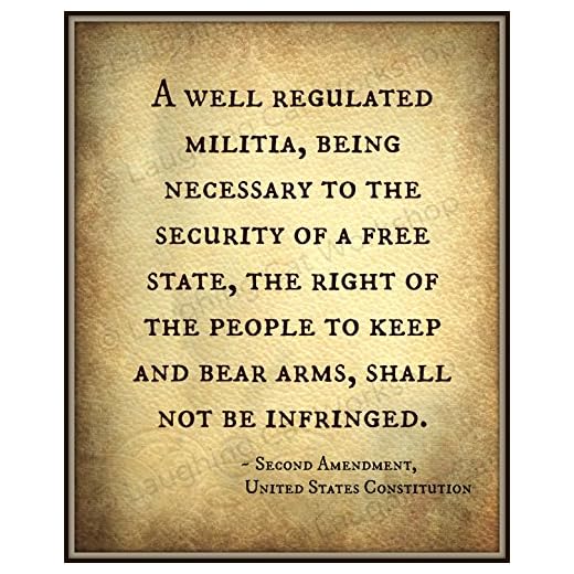 Second Amendment 2nd amendment United States Constitution print Right to Bear Arms Guns Legal American USA US History Teachers decor Back to School Poster Law School Civil Rights Art