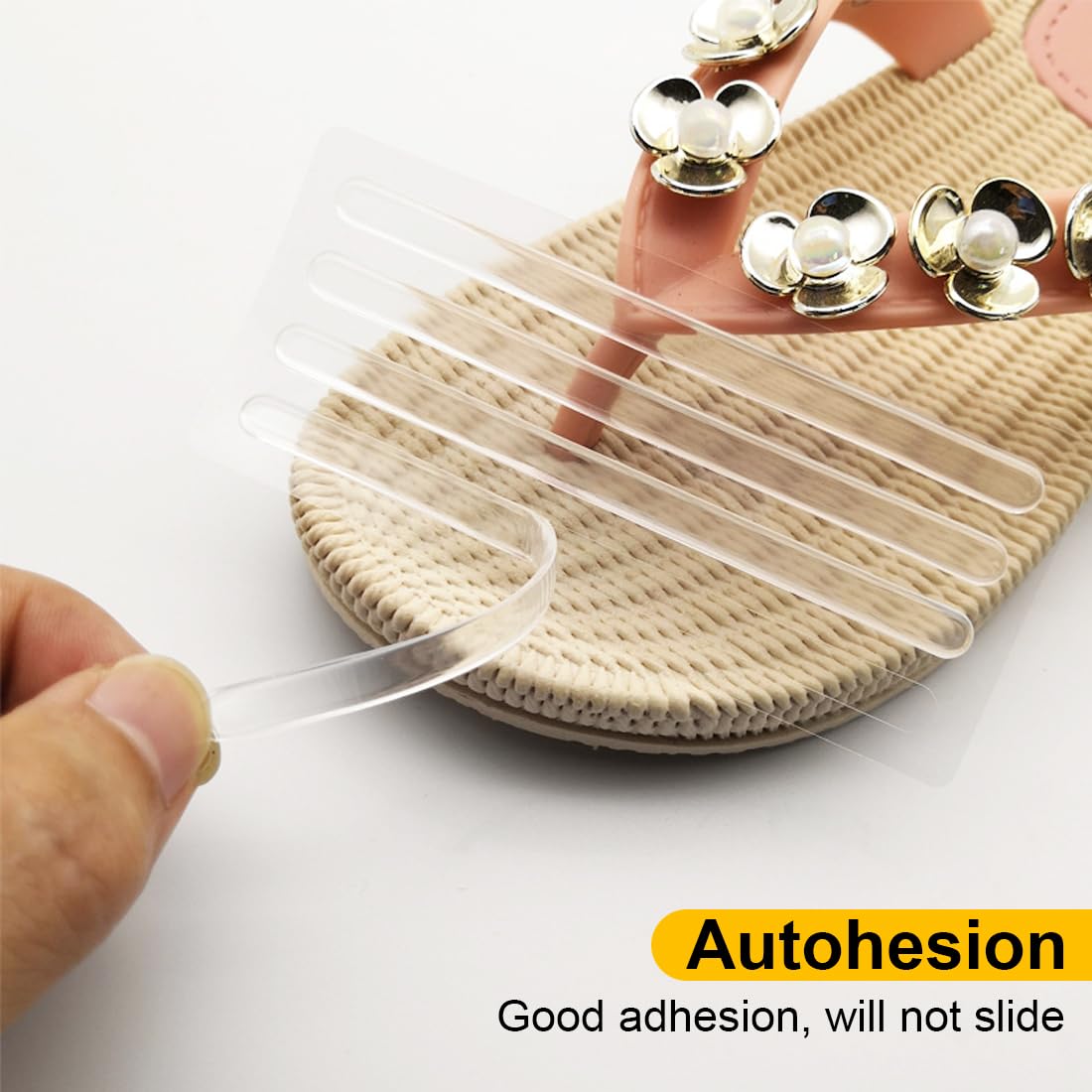 16 Piezas Antirozaduras zapatos de Agarre Transparente de Tacón Alto Cinta Adhesiva Almohadillas de Inserción de Gel de Silicona Forro Sandalia Cojín Adhesivo para Mujeres Zapatos