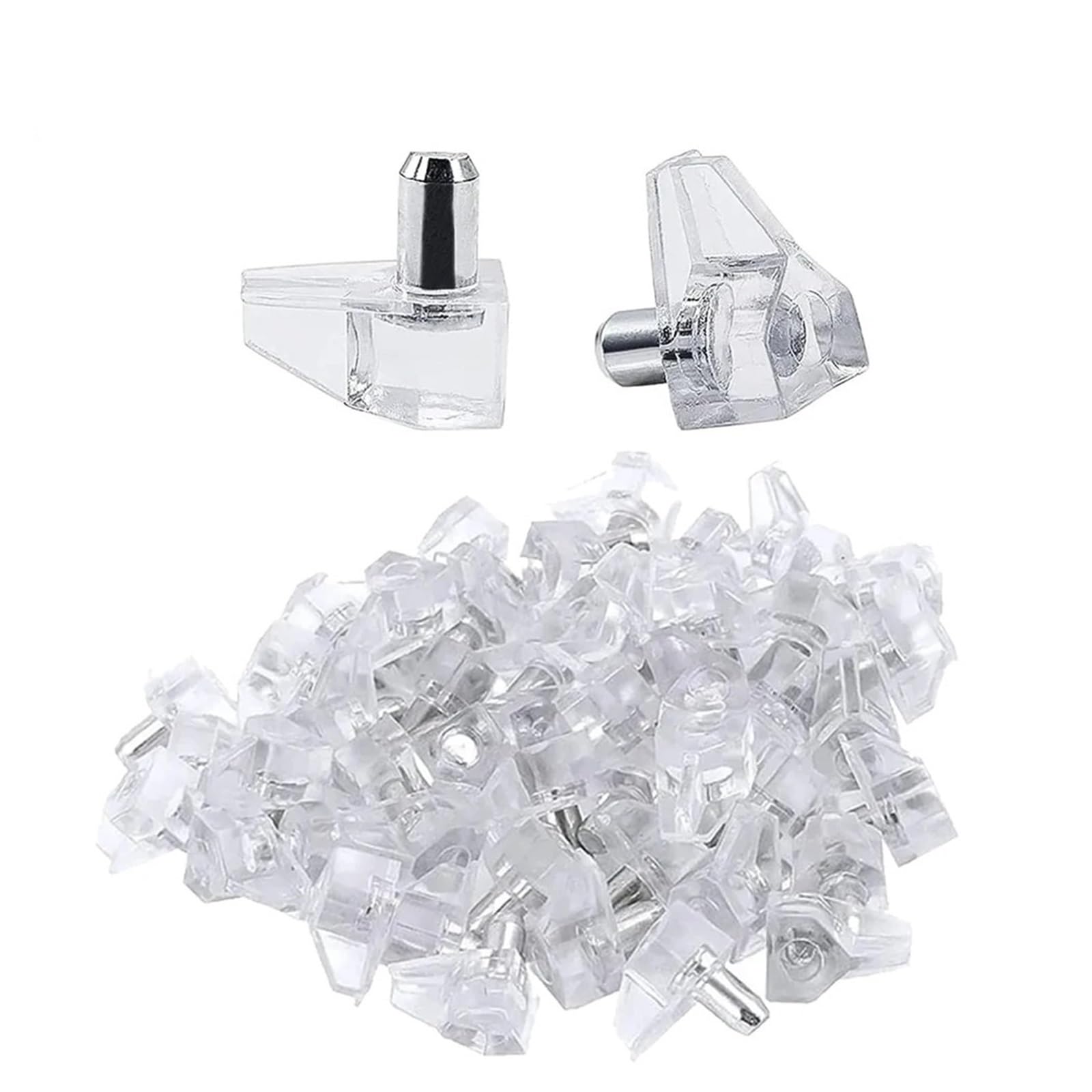 500pcs Transparent Shelf Studs Pegs Plastic Laminate Support for Cabinet