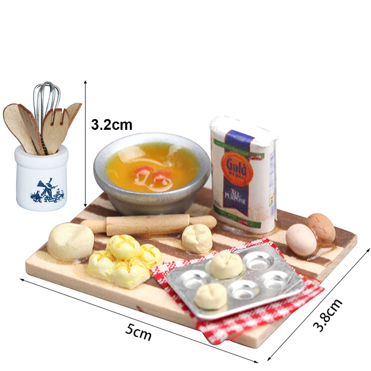 Set Da Cucina In Miniatura 21 Pezzi Per Casa Delle Bambole - Scala 1:12, Stoviglie, Posate E Bollitore - 6