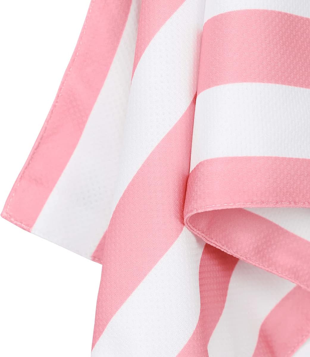 Dock & Bay QuickCool Cooling Towel - for Workouts & Sports - Cools to 15°C - Includes Bag - 27 x 13/69 x 33cm - Cabana - Malibu Pink